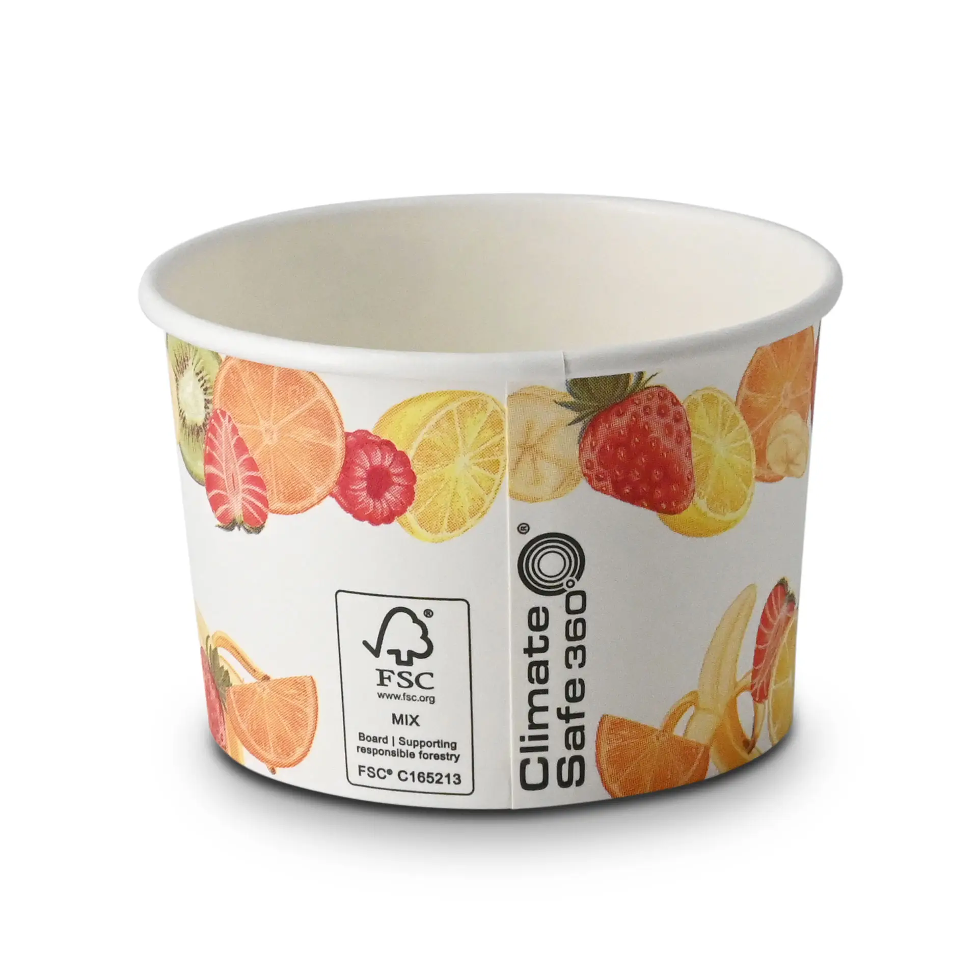 8 oz, max. 9.5 oz Paper cups ice cream XS (coated), Ø 92 mm, printed