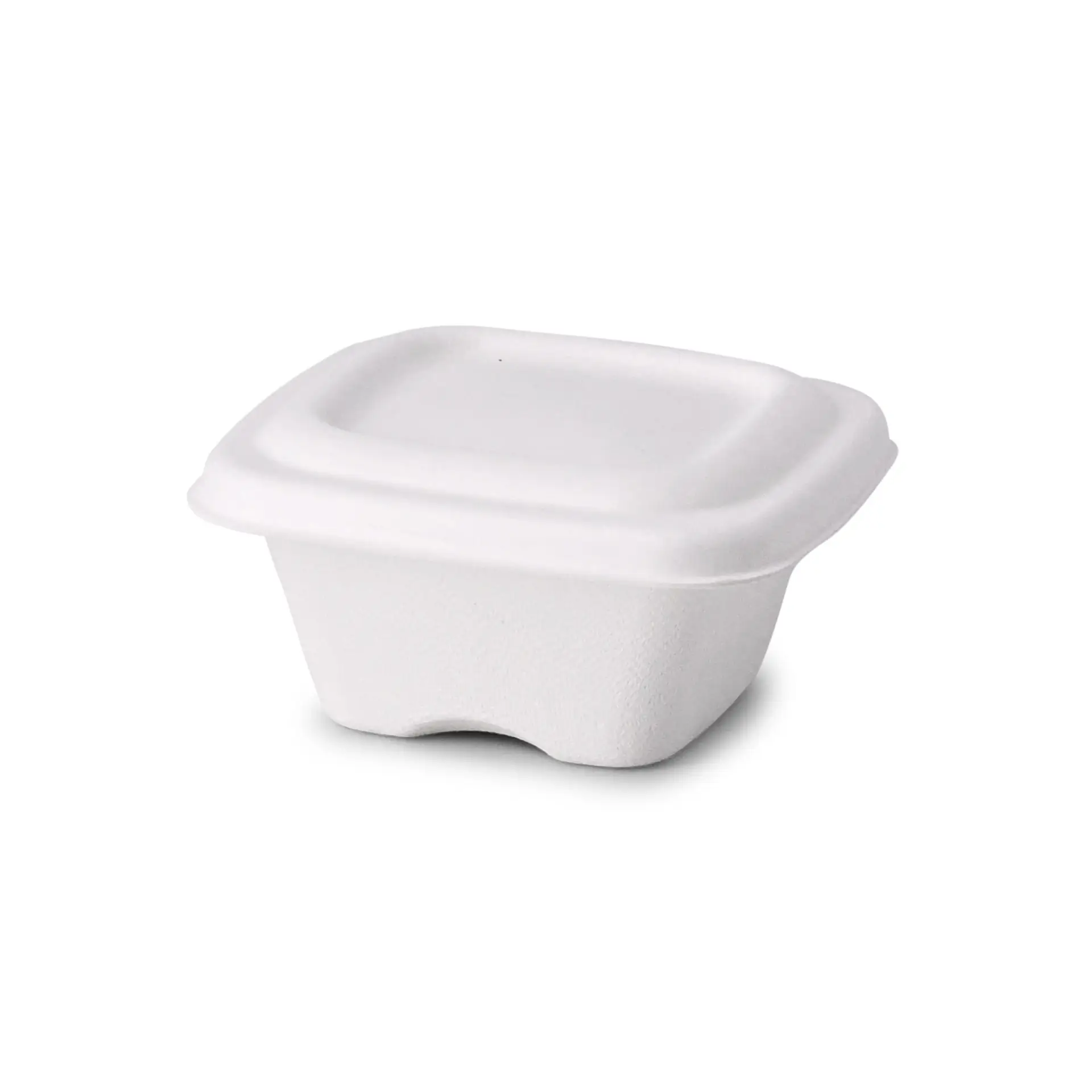 Bagasse portion cups, 100 ml, 80 x 80 x 37 mm, square