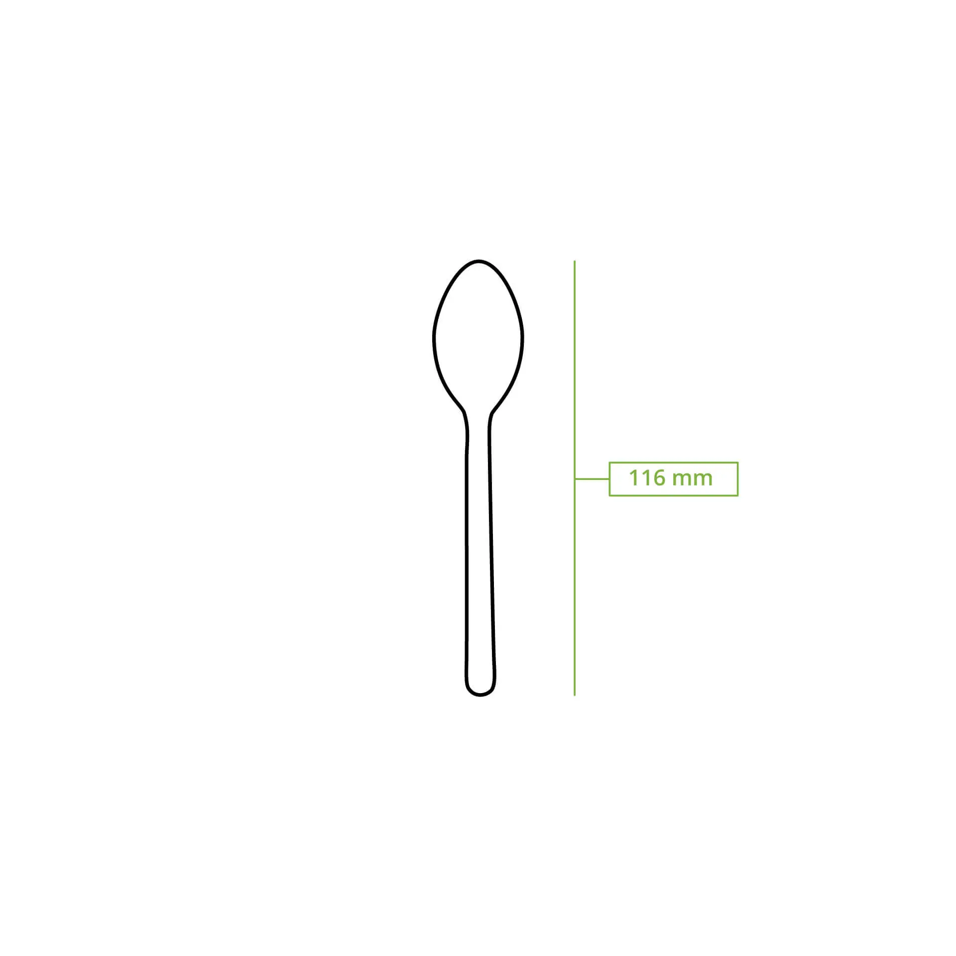 Paper Teaspoon 11.5 cm, brown