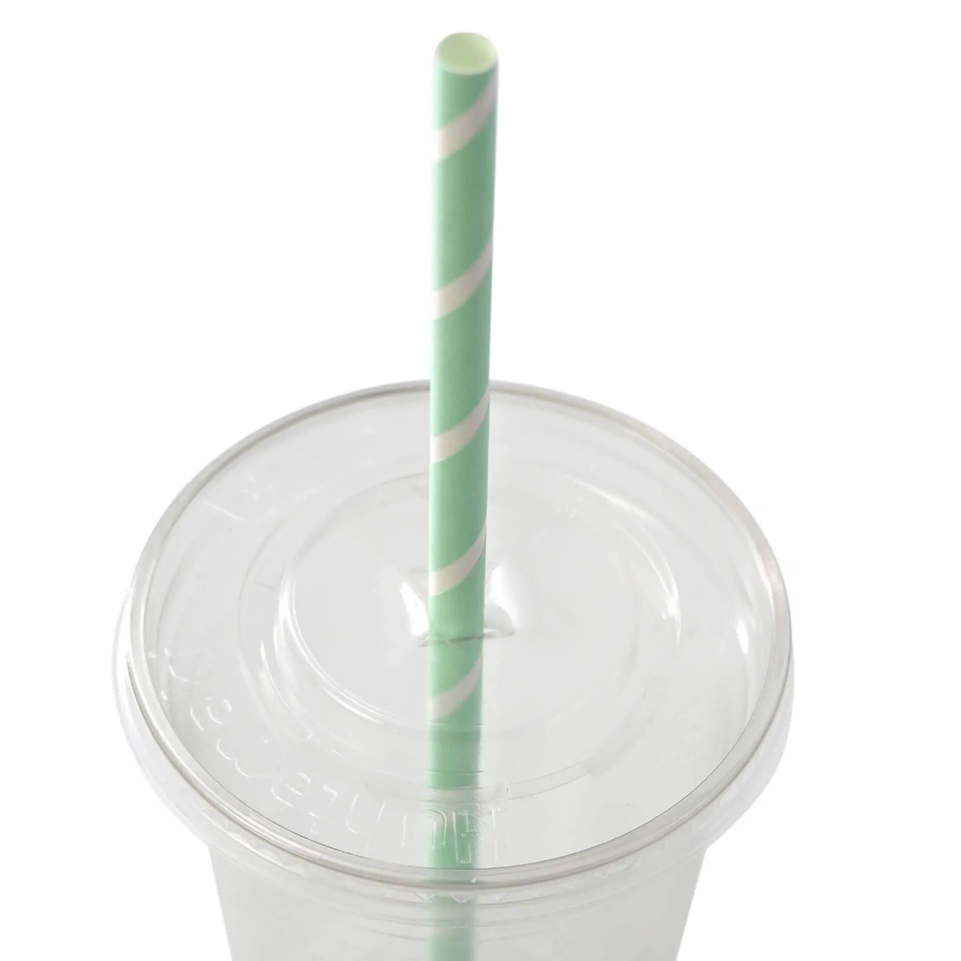 23 cm, Ø 0.8 cm Paper-jumbo-straws, pastel striped