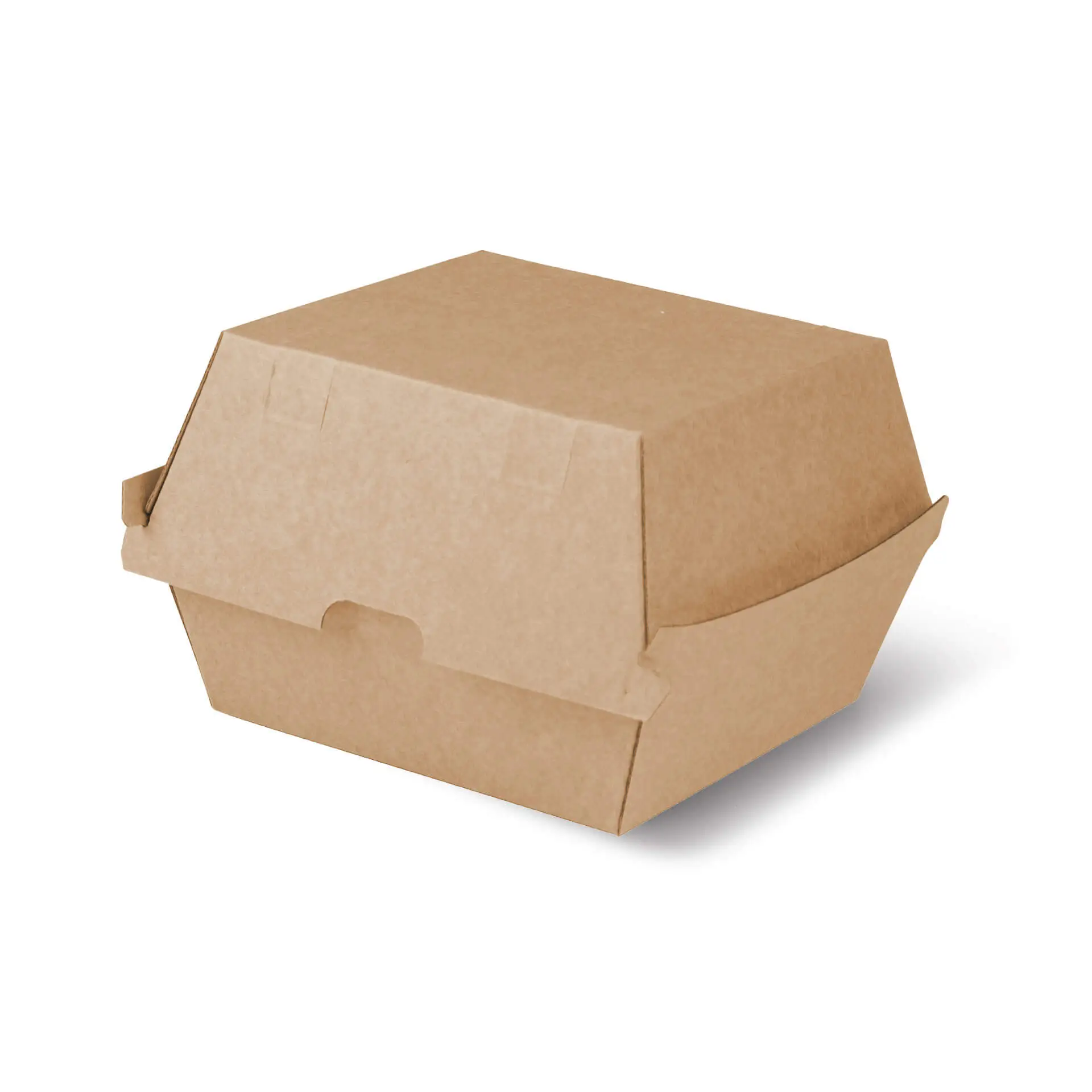 Takeaway-burger boxes 13 x 14 x 8 cm, kraft board Takeaway-burger boxes 13 x 14 x 8 cm, kraft board