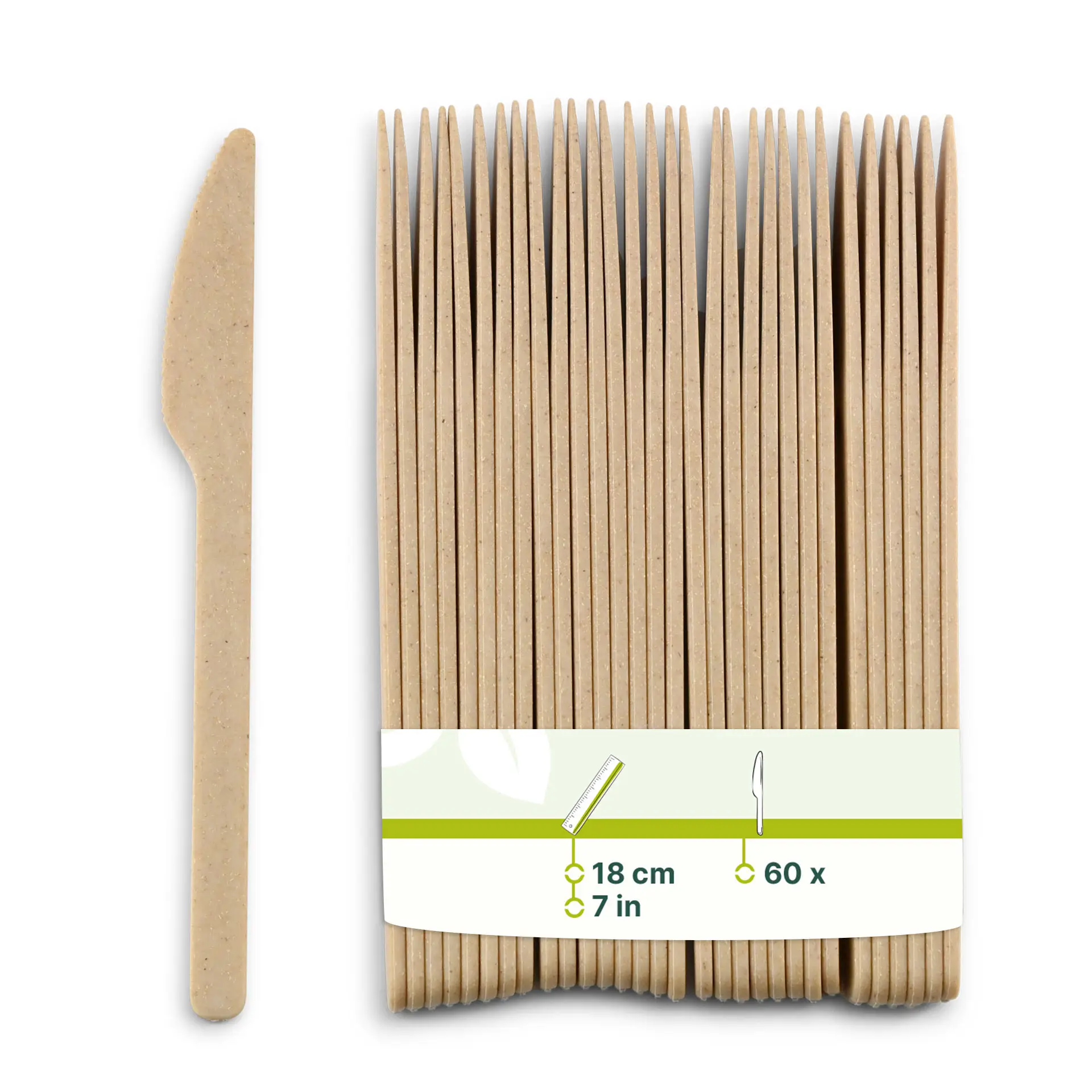Reusable knives "merways Cutlery" 18 cm, natural Reusable knives "merways Cutlery" 18 cm, natural