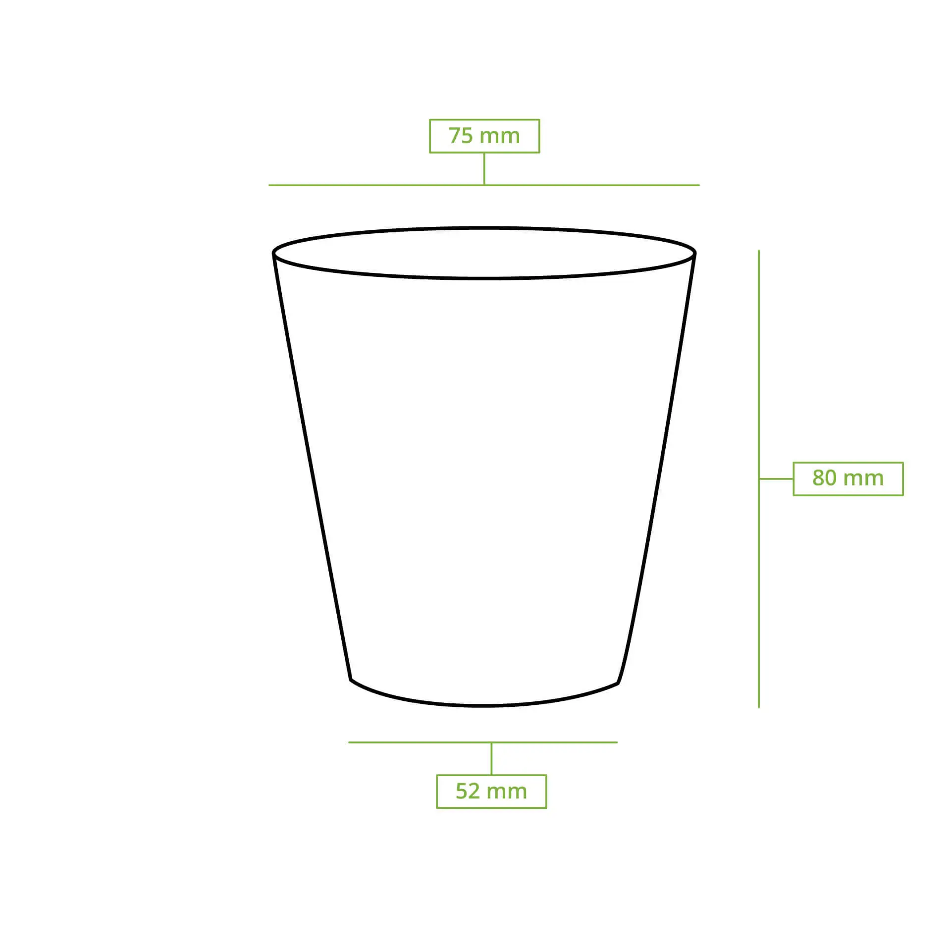 6 oz Paper cups (coated), Ø 80 mm, brown 6 oz Paper cups (coated), Ø 80 mm, brown
