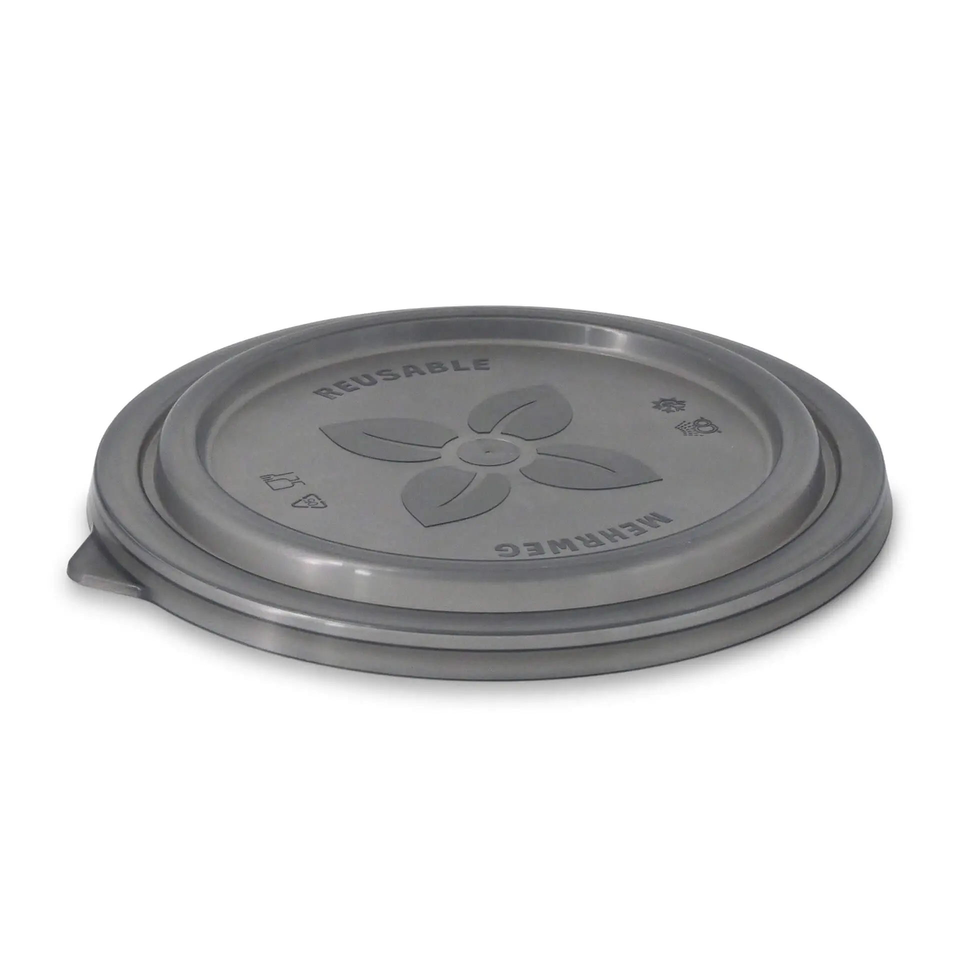 Reusable lids "merways Bowl" Ø 185 mm, PP, grey dfc008081-mehrwegdeckel-merways-bowl-185-mm-pp-grau-2