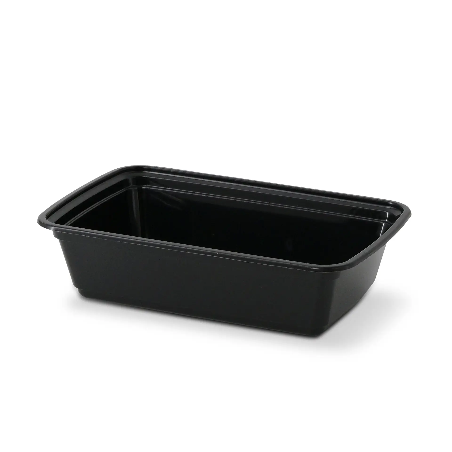 Reusable container made of PP 700 ml, rectangular, black