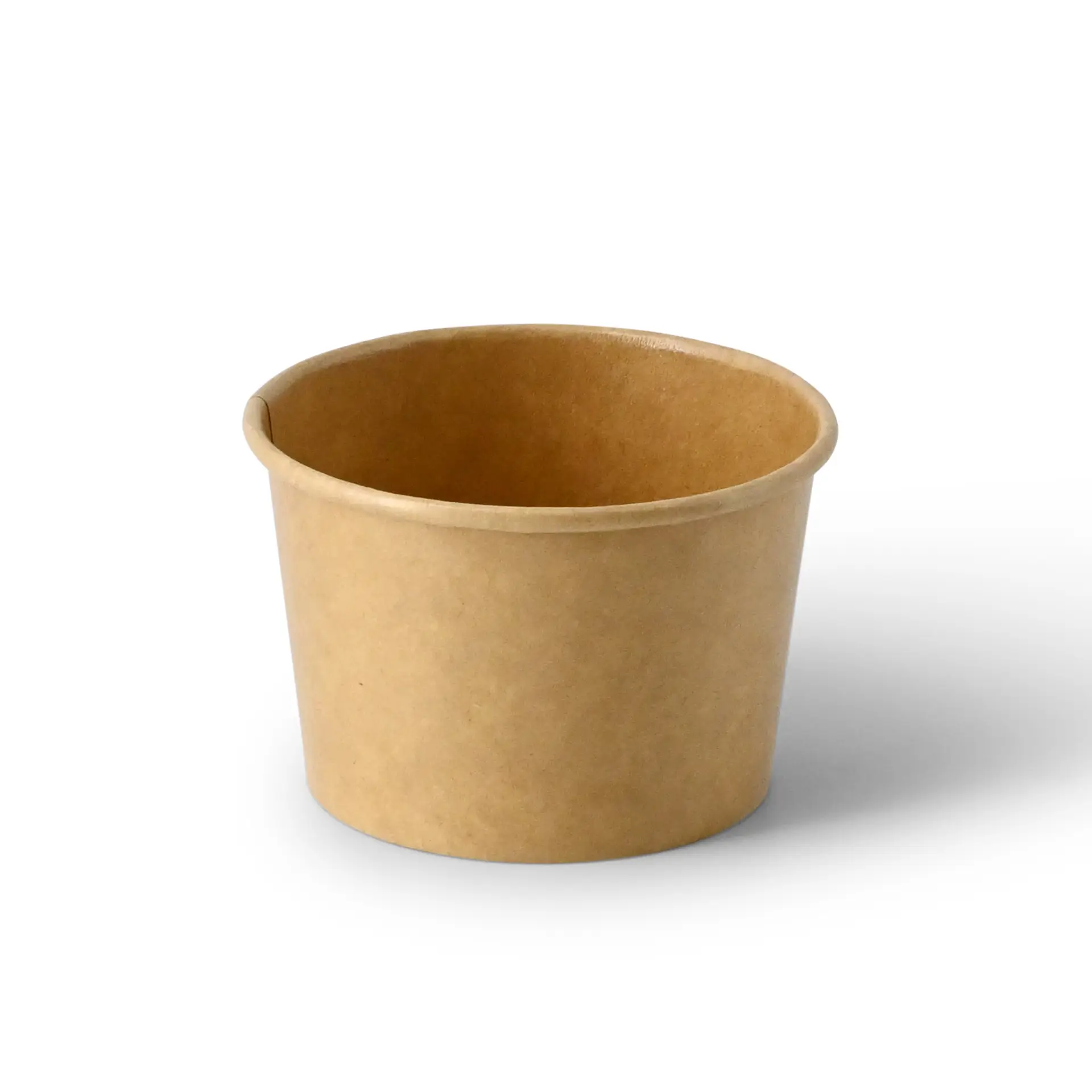 Ice cream cup made of cardboard, 75 ml, max. 130 ml, Ø 76 mm, brown