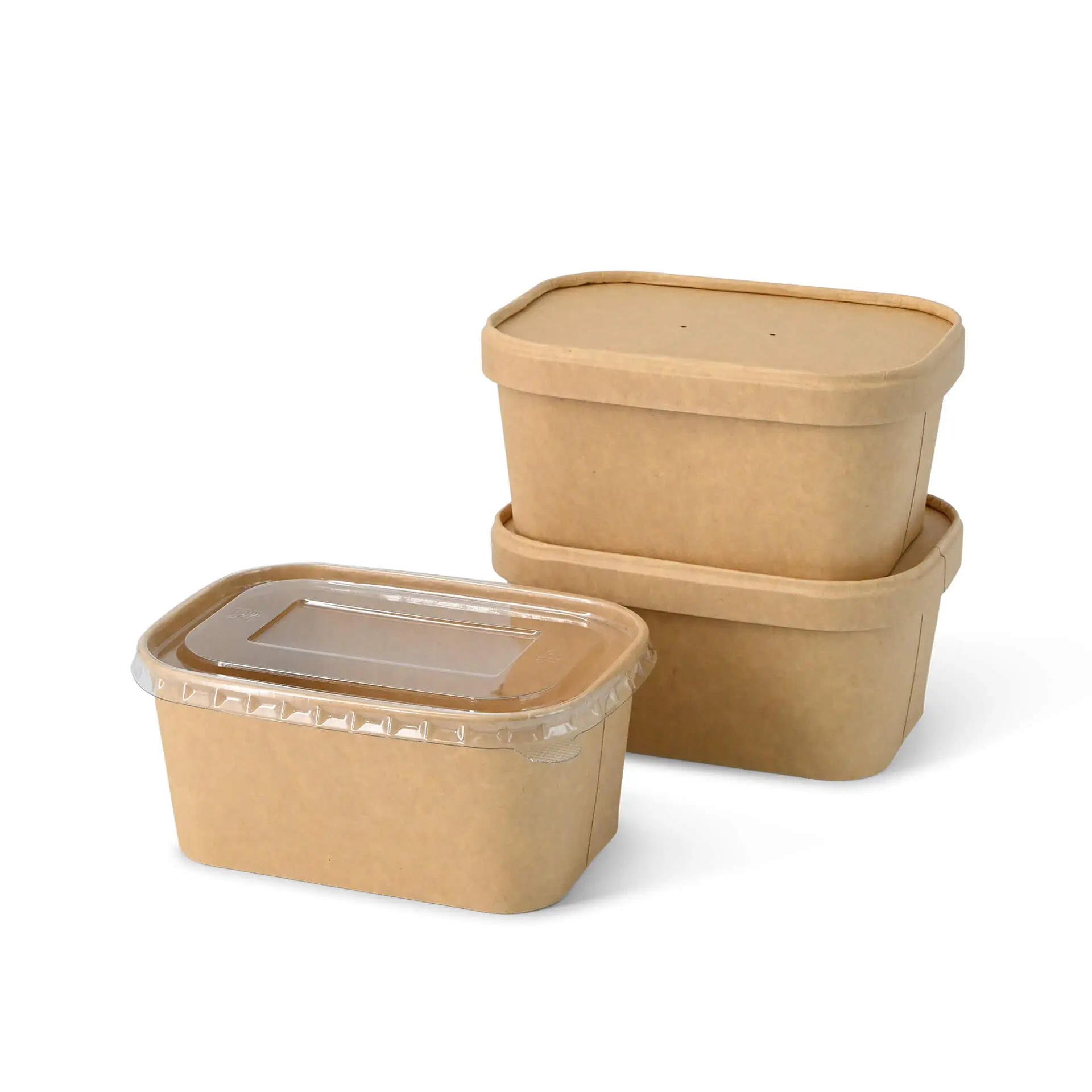 Food Containers 1000 ml, 17,5 x 12,5 x 7,5 cm, kraft, rectangular