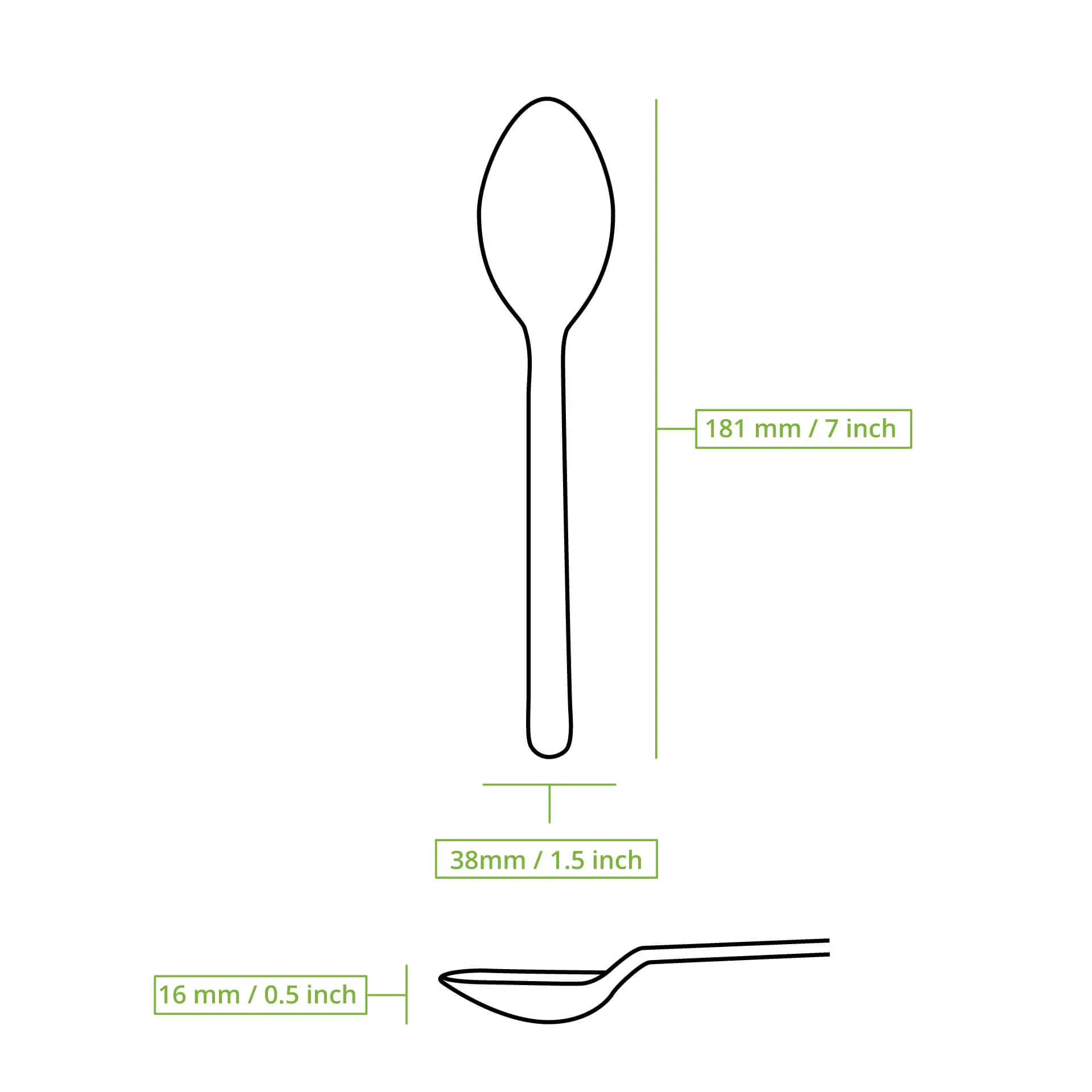 Reusable spoons "merways Cutlery" 18 cm, natural Reusable spoons "merways Cutlery" 18 cm, natural