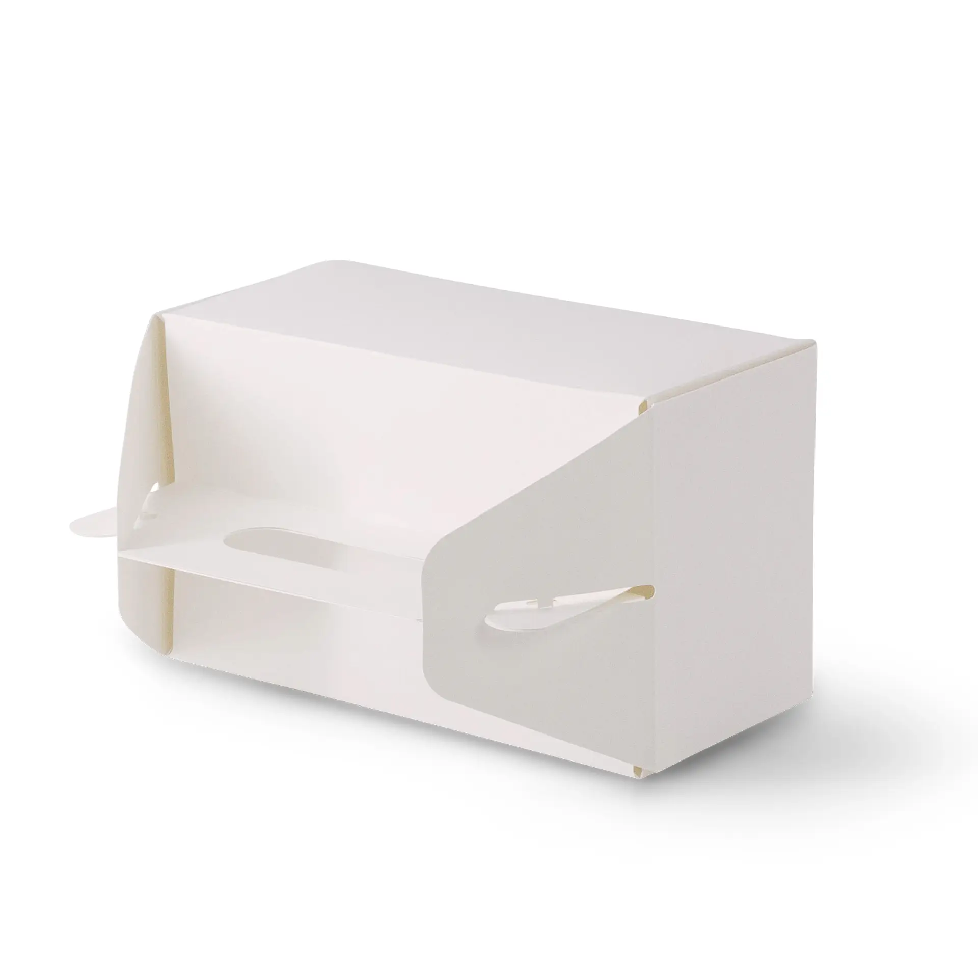 Cardboard pastry boxes with handle S, 18 x 11 x 9 cm, white, foldable