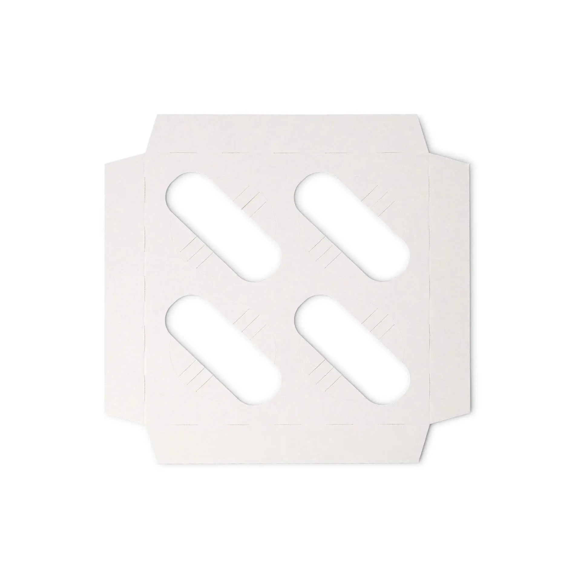 Insert range for cupcake boxes (4 pieces), white