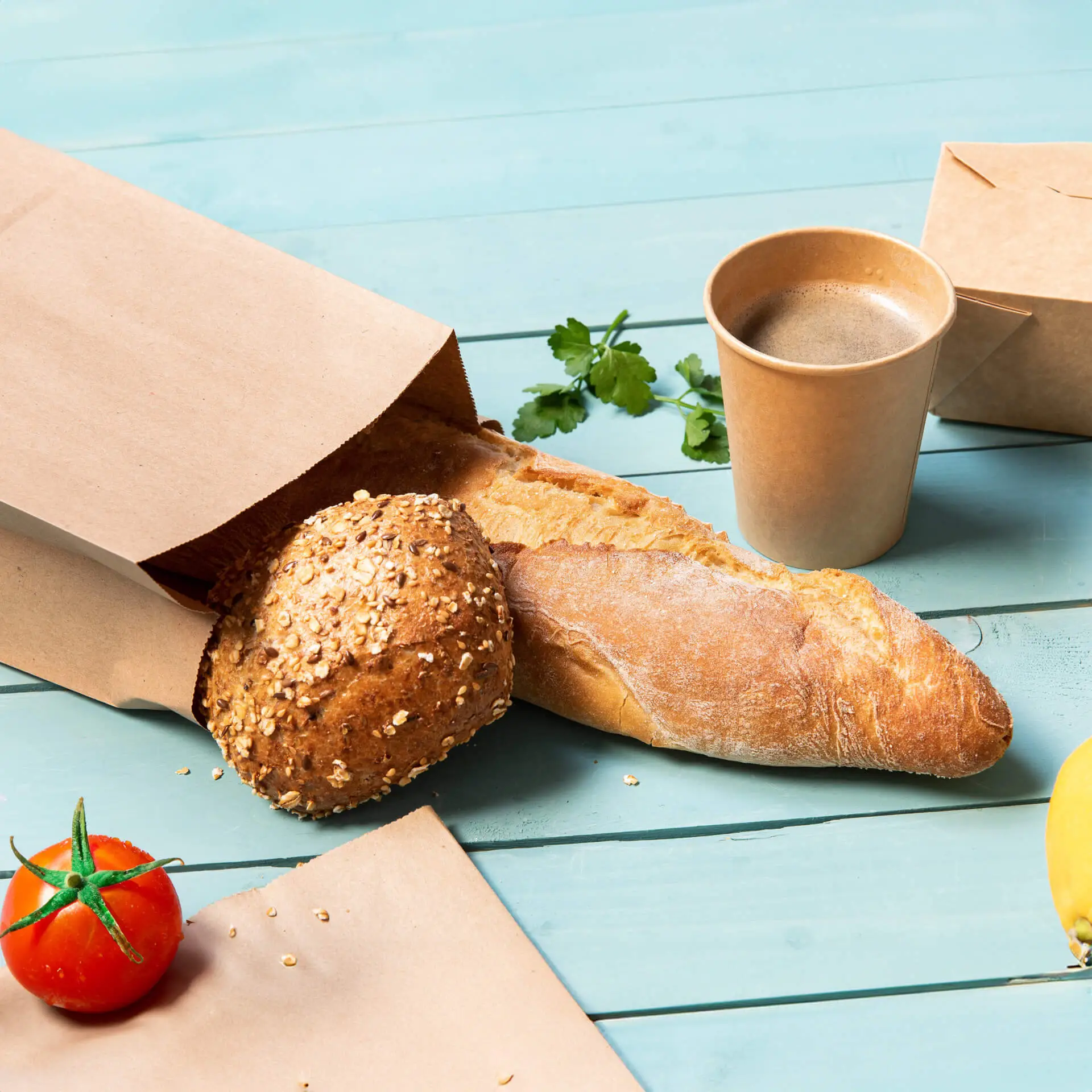 Block bottom-bags L, 15 x 10 x 25 cm, brown, kraft paper