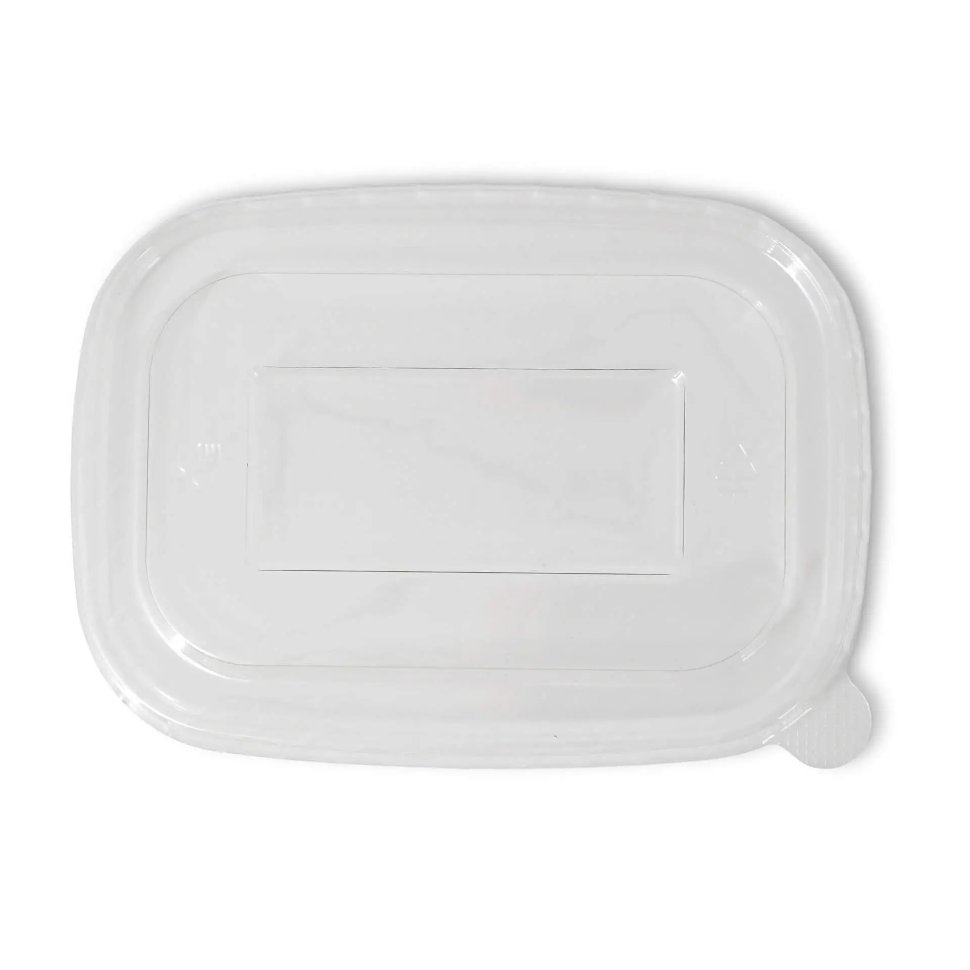 rPET lids 17,5 x 12,5 cm, clear, rectangular