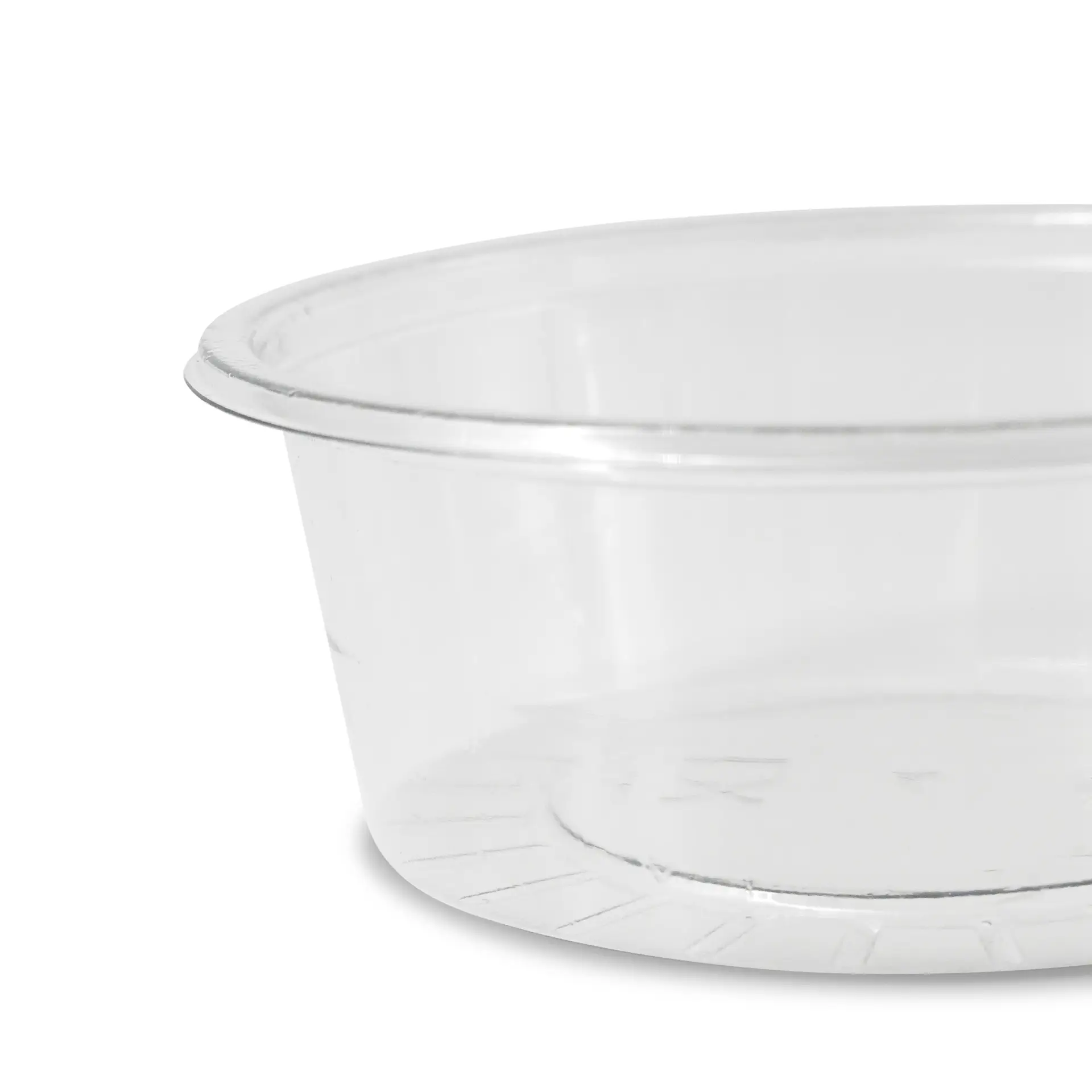80 ml / 3 oz rPET dip pots, Ø 75 mm, clear dfc02507-rpet-portionsbecher-80-ml-75-mm-transparent-3
