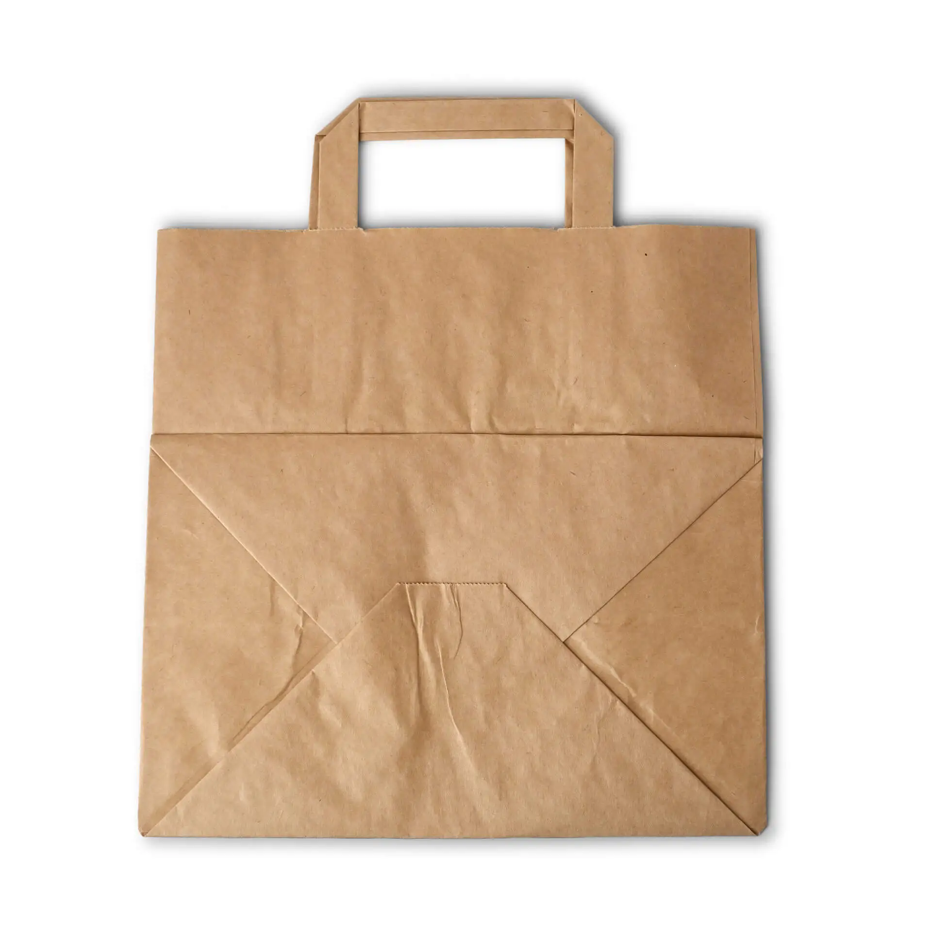 Recycling paper-carrier bags L, 26 x 17 x 25 cm, kraft dse02394-tragetaschen-aus-recyclingpapier-l-26-x-17-x-25-cm-braun-breiter-boden-5