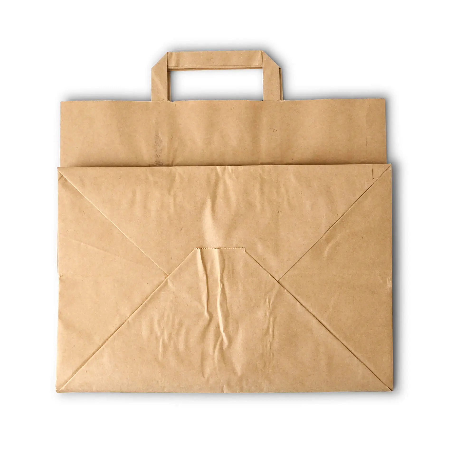 Recycling paper-carrier bags XXL, 32 x 21 x 27 cm, kraft