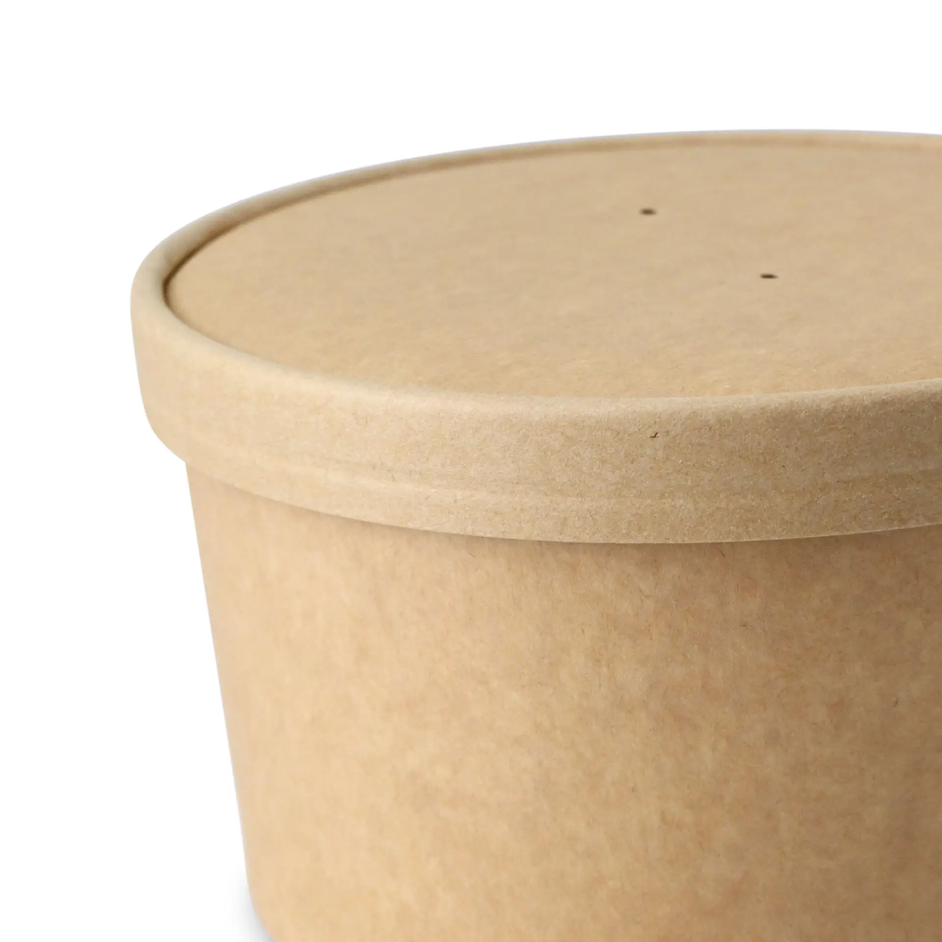 Paper cup lids membrane (eco-friendly coating) Ø 150 mm, brown