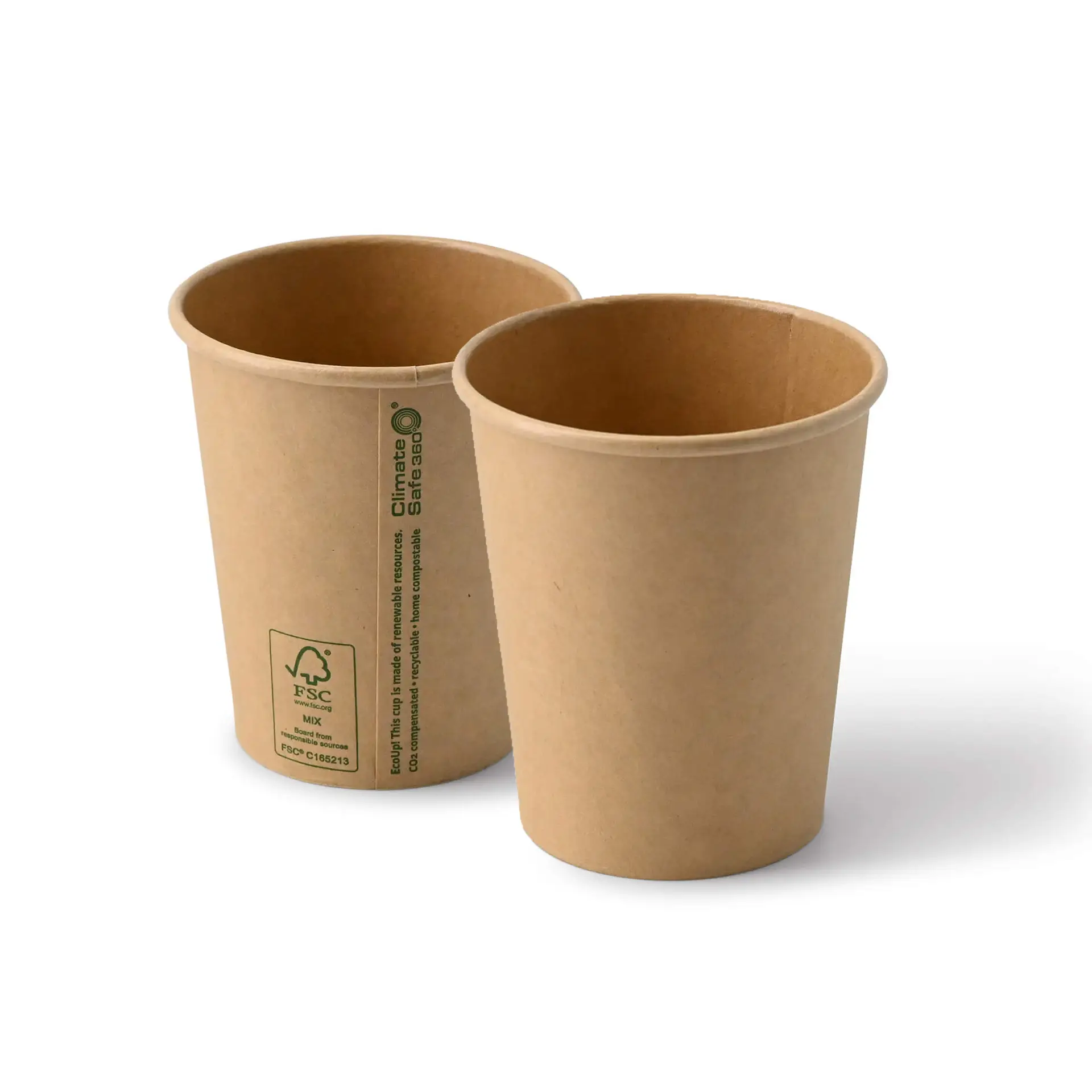 8 oz Paper cups single wall, Ø 80 mm, kraft 8 oz Paper cups single wall, Ø 80 mm, kraft