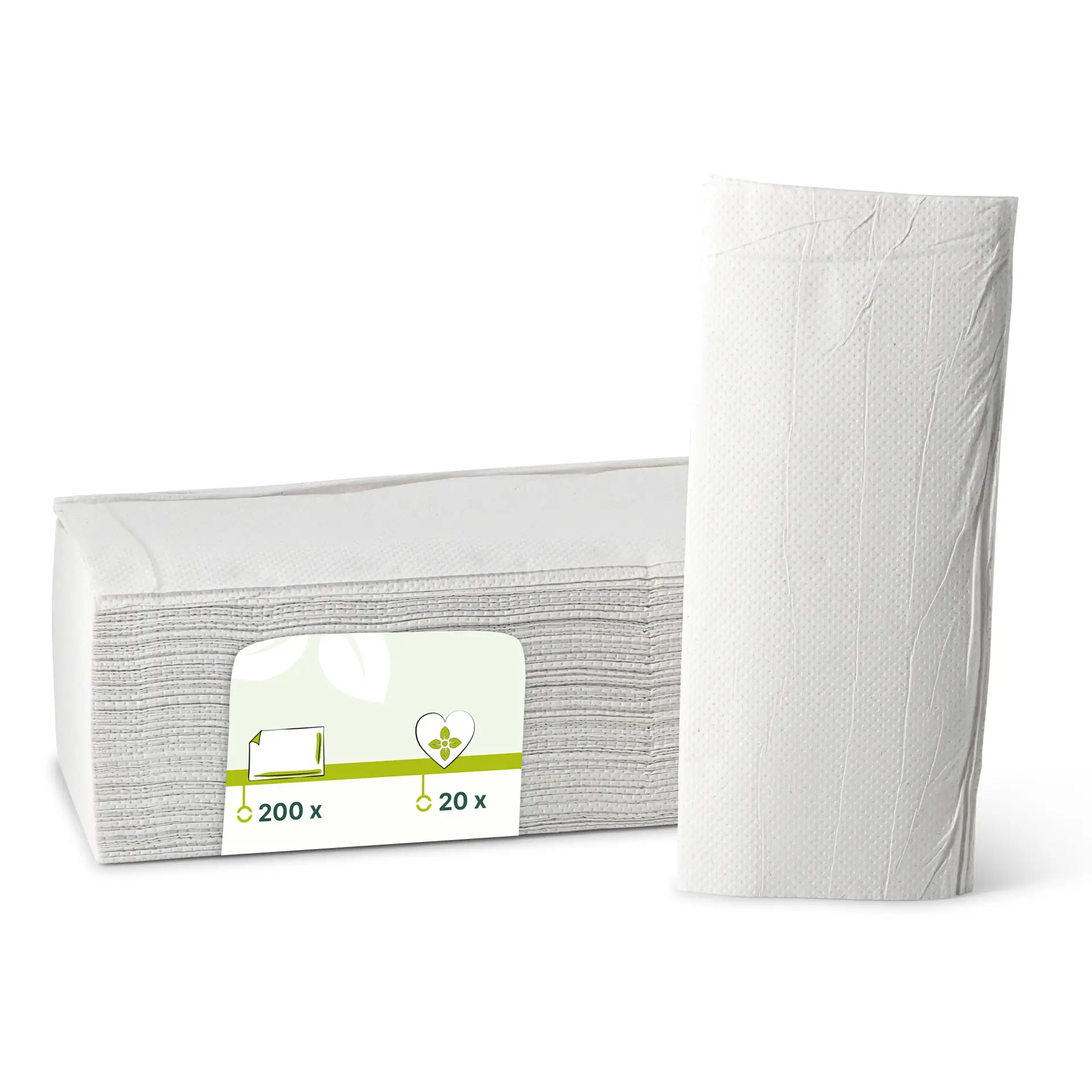 rPaper folded towels, 2-ply, V-fold, 200 sheets