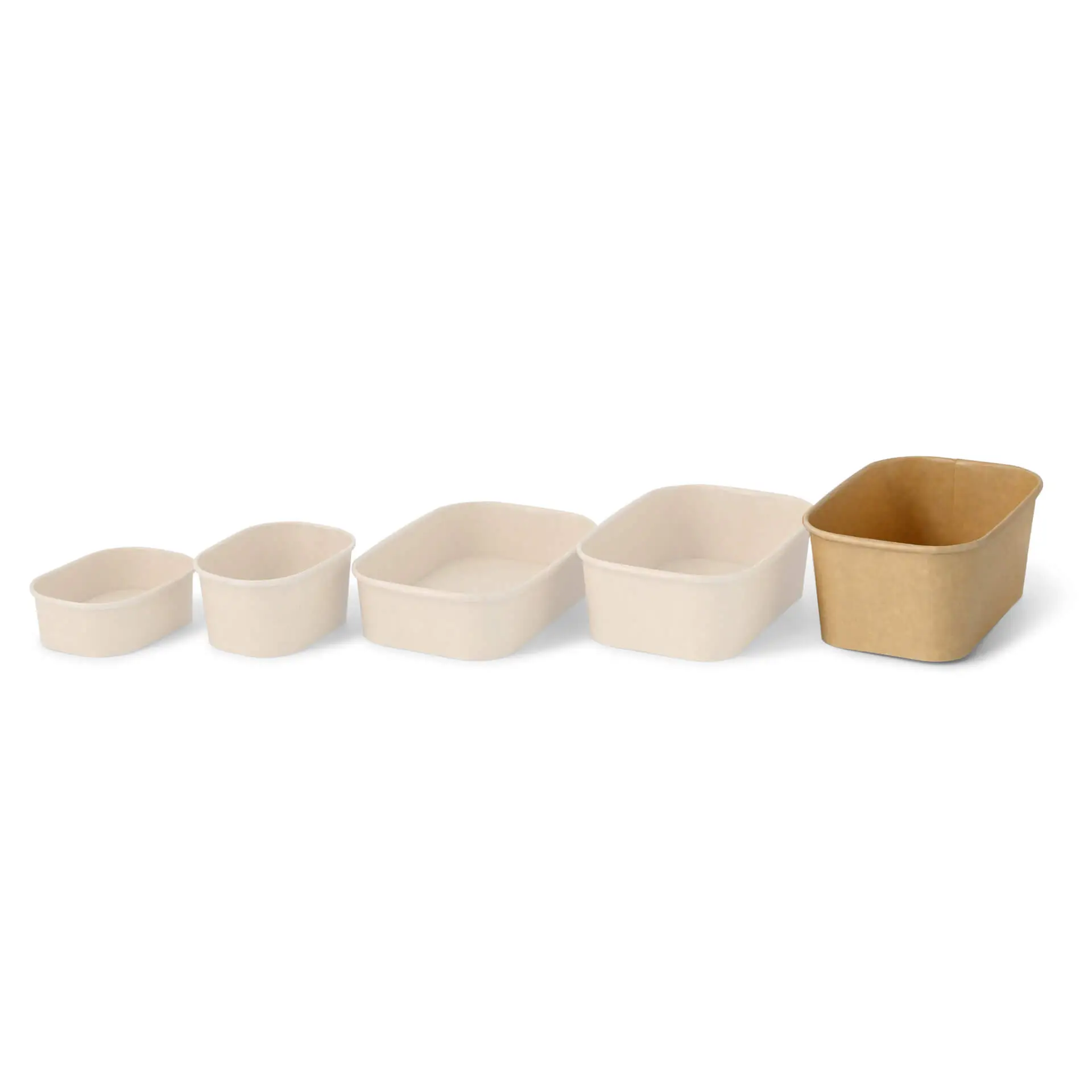 Food Containers 1000 ml, 17,5 x 12,5 x 7,5 cm, kraft, rectangular