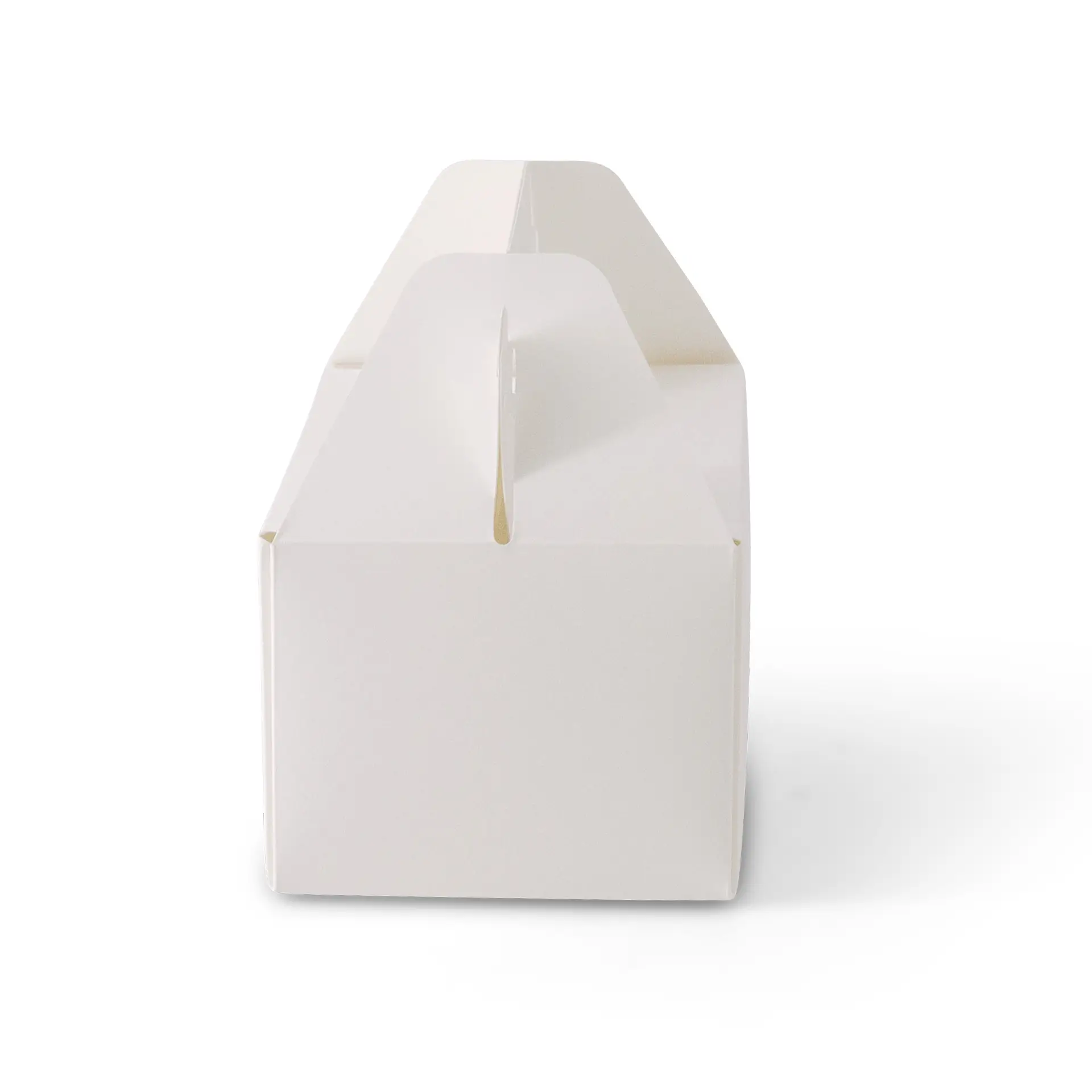 Cardboard pastry boxes with handle S, 18 x 11 x 9 cm, white, foldable