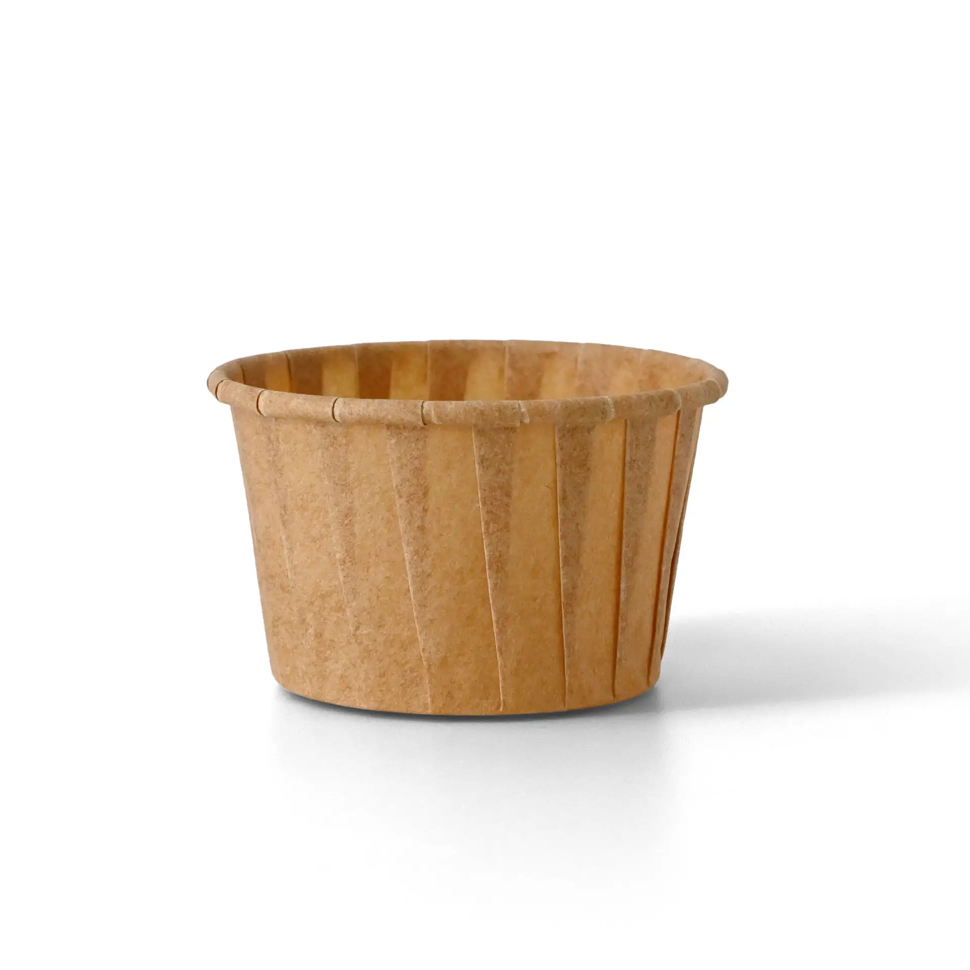 Brown paper cup, 45 ml, grease-resistant, suitable for dips and small portions, biodegradable and recyclable.