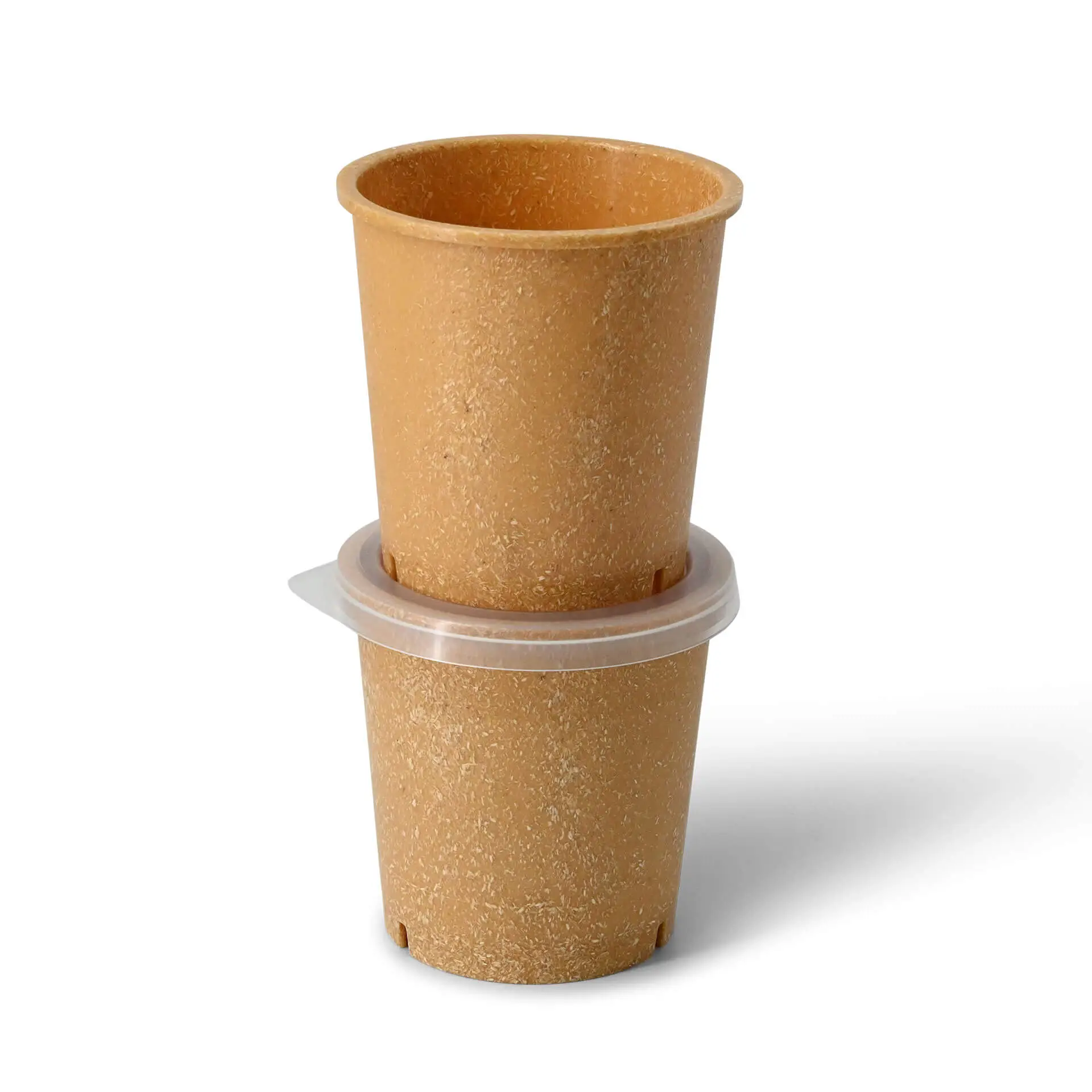 | 2 FOR 1 | Reusable cups "merways Cup" 400 ml, Ø 95 mm, caramel / brown
