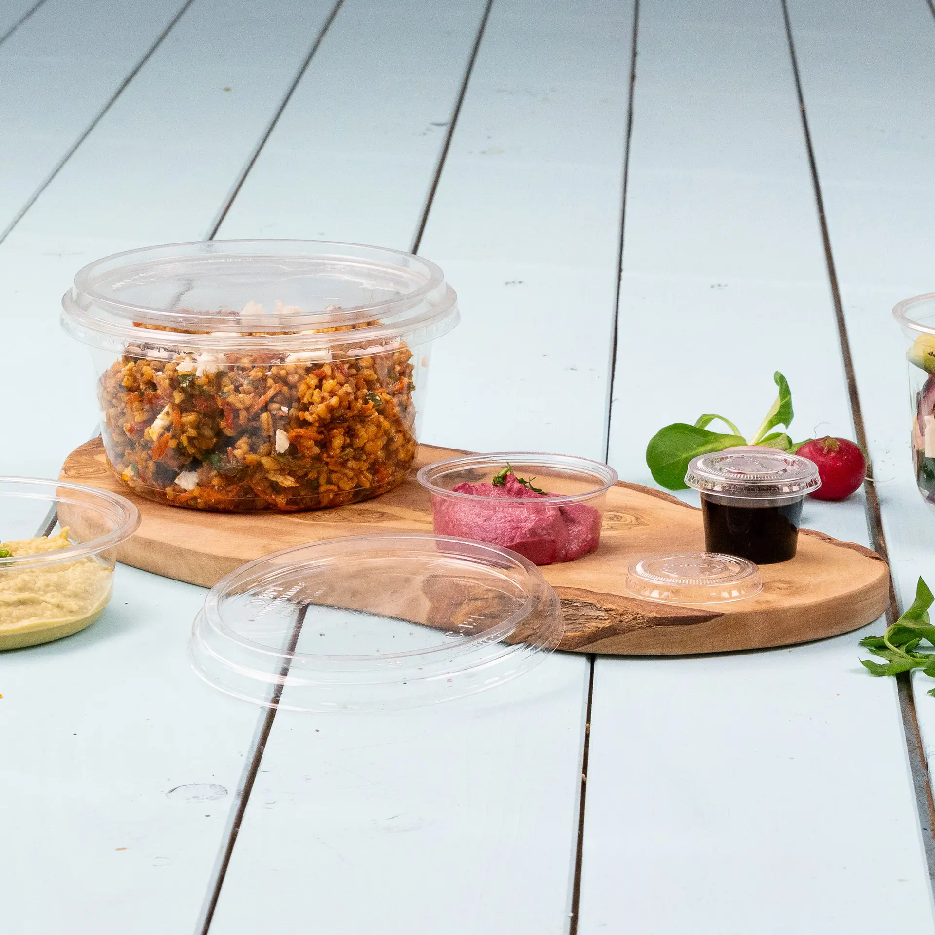 Deli container PLA 500 ml, Ø 121 mm, round