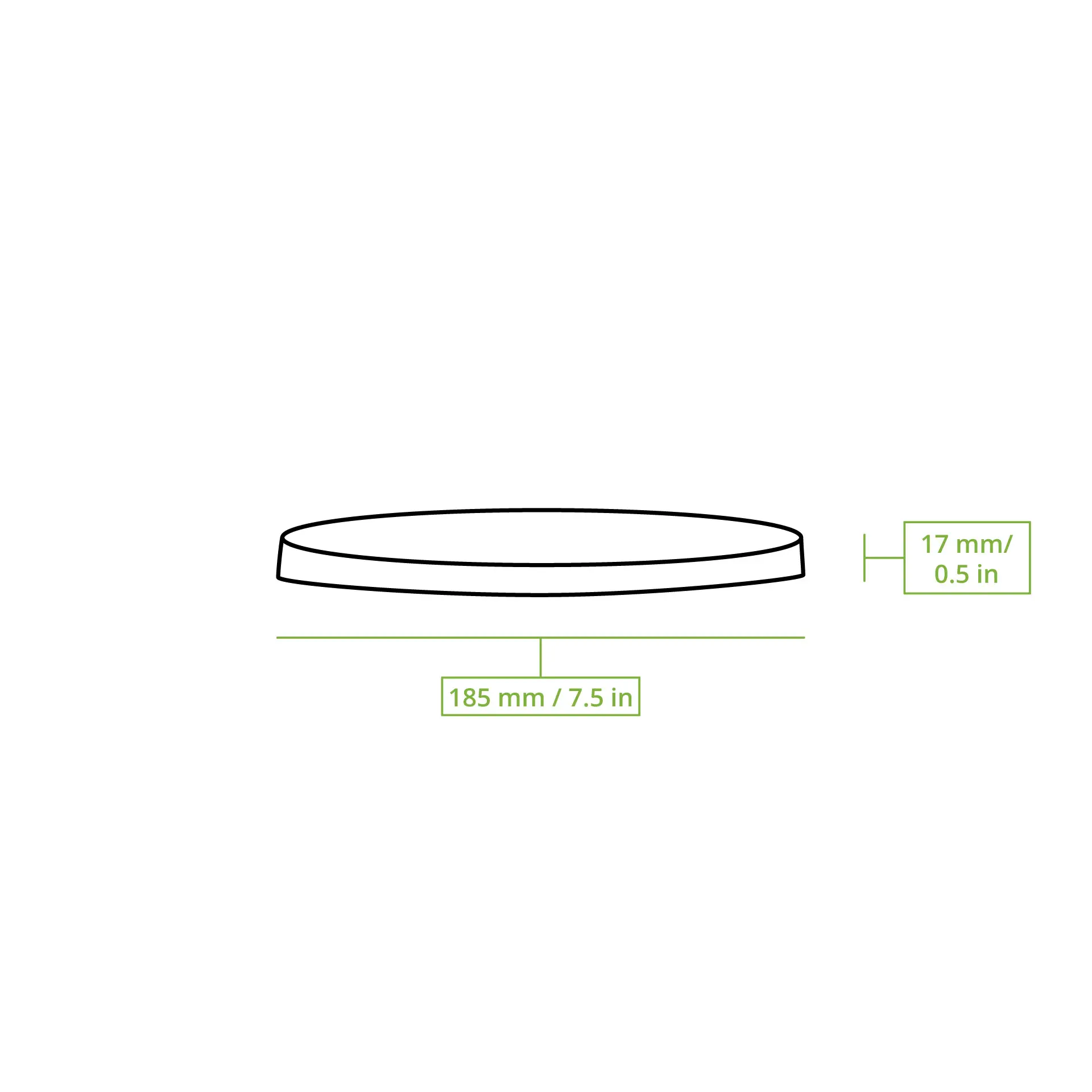 Cardboard-membrane lids (eco-friendly coating) Ø 185 mm, brown, PLA-coated Cardboard-membrane lids (eco-friendly coating) Ø 185 mm, brown, PLA-coated