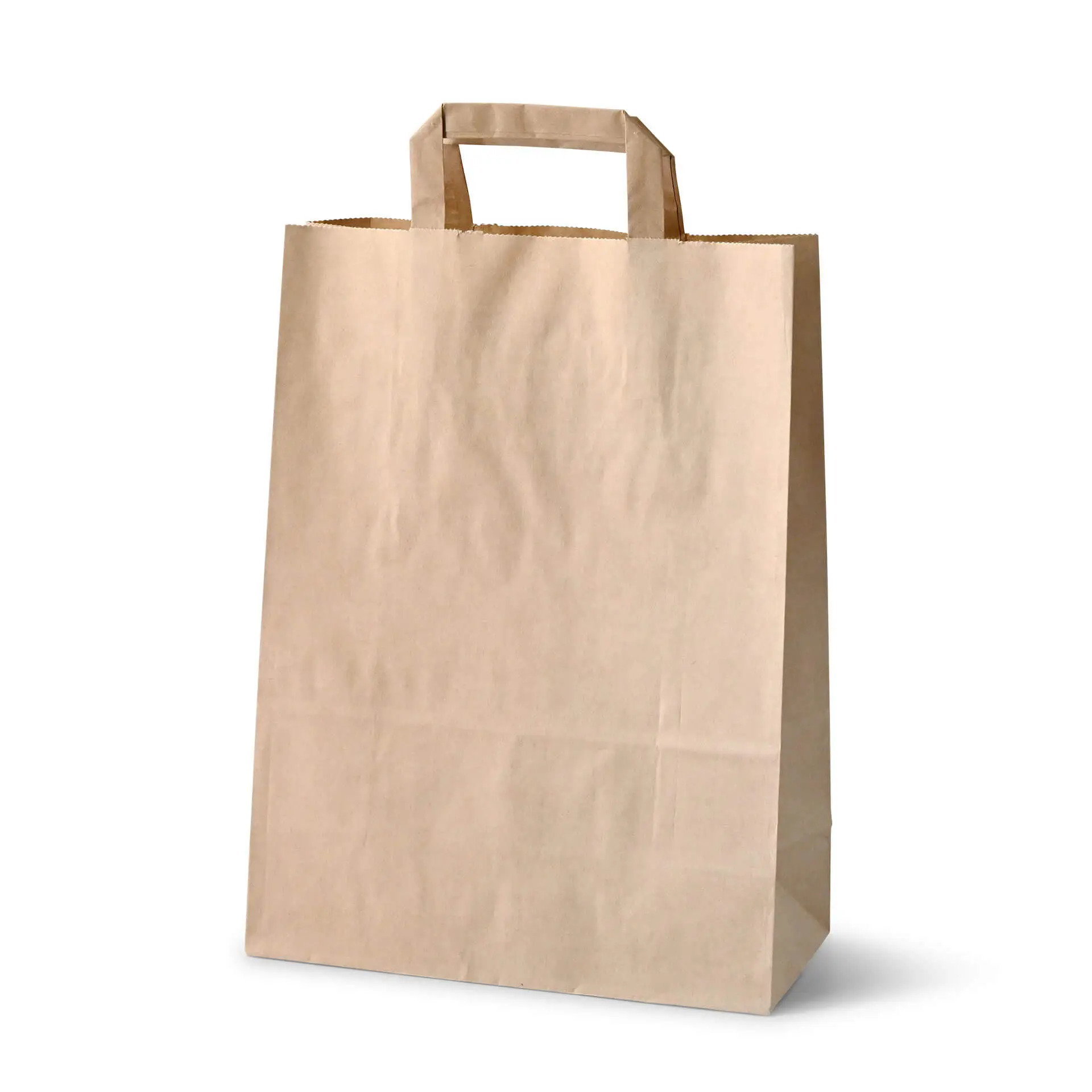Recycling paper-carrier bags L, 26 x 12 x 35 cm, kraft