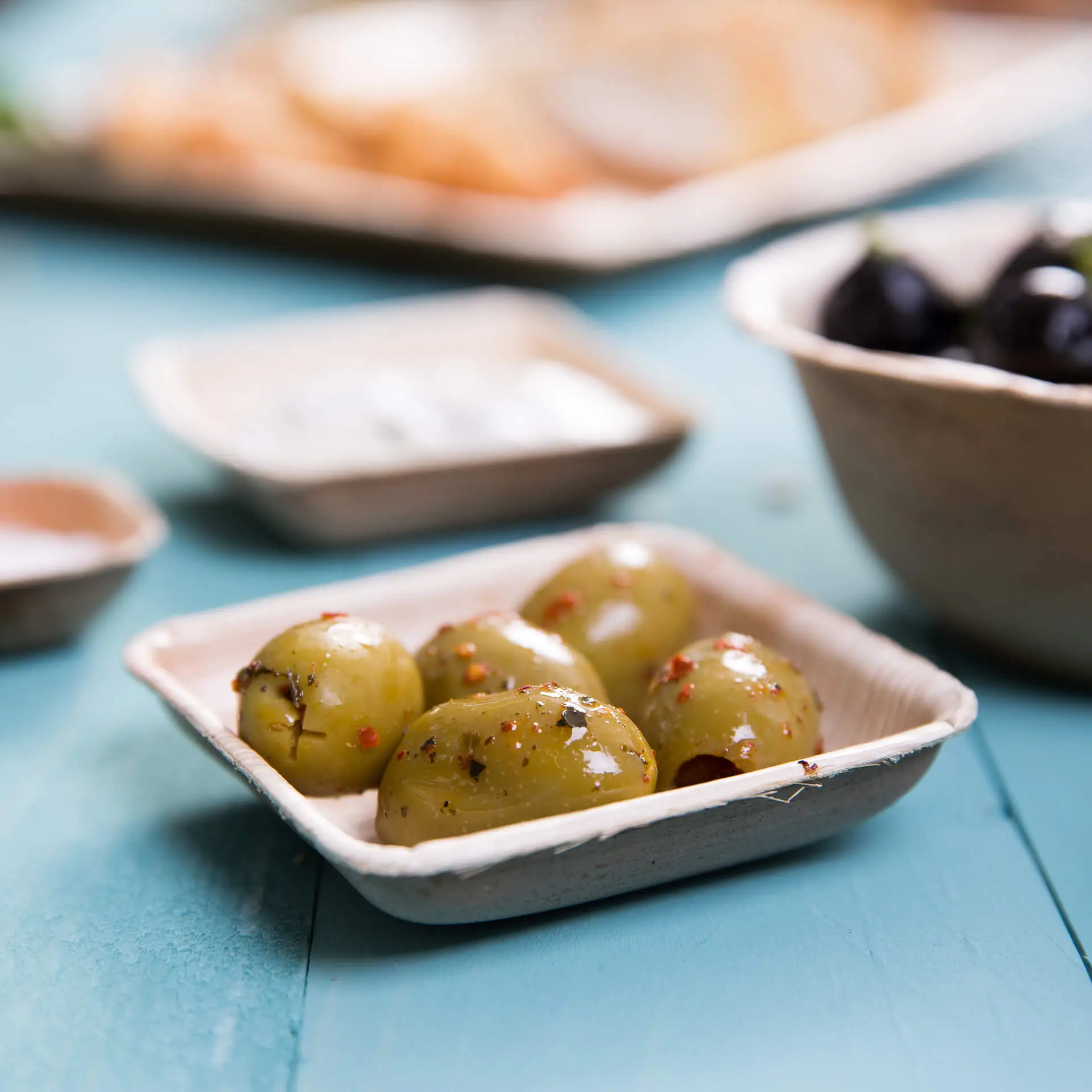 Palm leaf bowls  "Palmware®" 80 ml, square dtw05482-palmblatt-schaelchen-palmware-80-ml-quadratisch-6