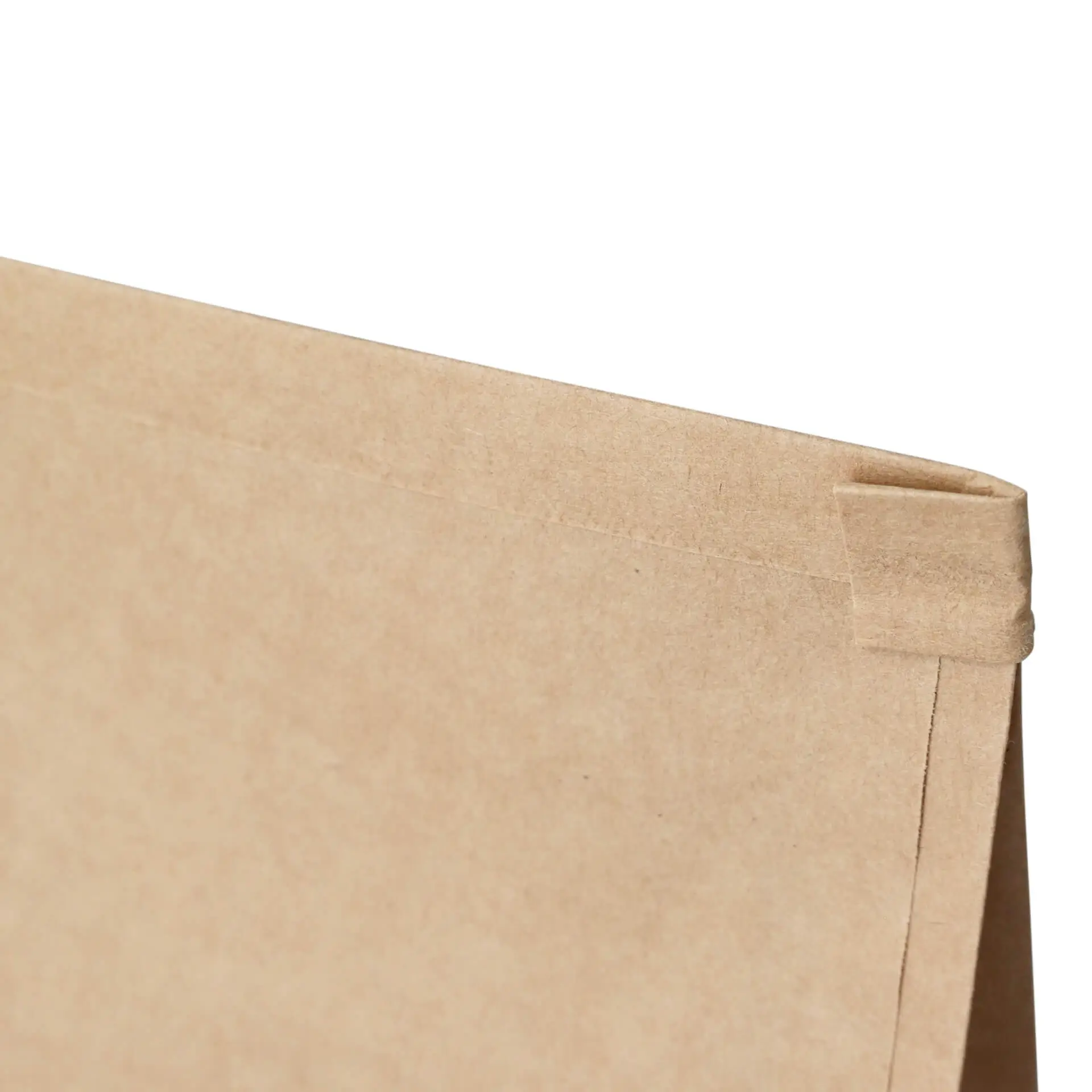 Block bottom bags with window M, 11.5 x 7.2 x 24.6 cm, PLA-foil, brown, tin tie, kraft paper