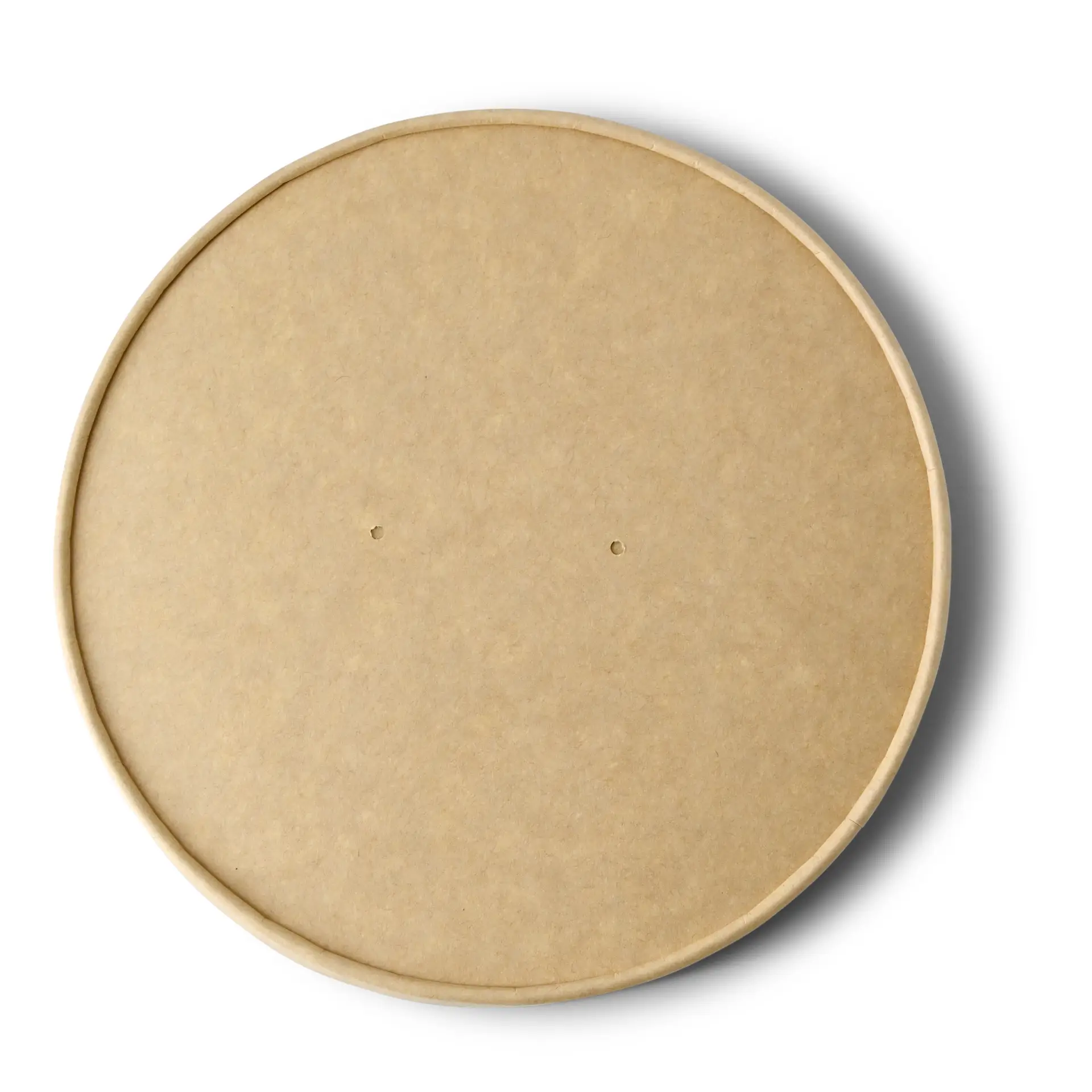 Cardboard-membrane lids (eco-friendly coating) Ø 185 mm, brown, PLA-coated Cardboard-membrane lids (eco-friendly coating) Ø 185 mm, brown, PLA-coated