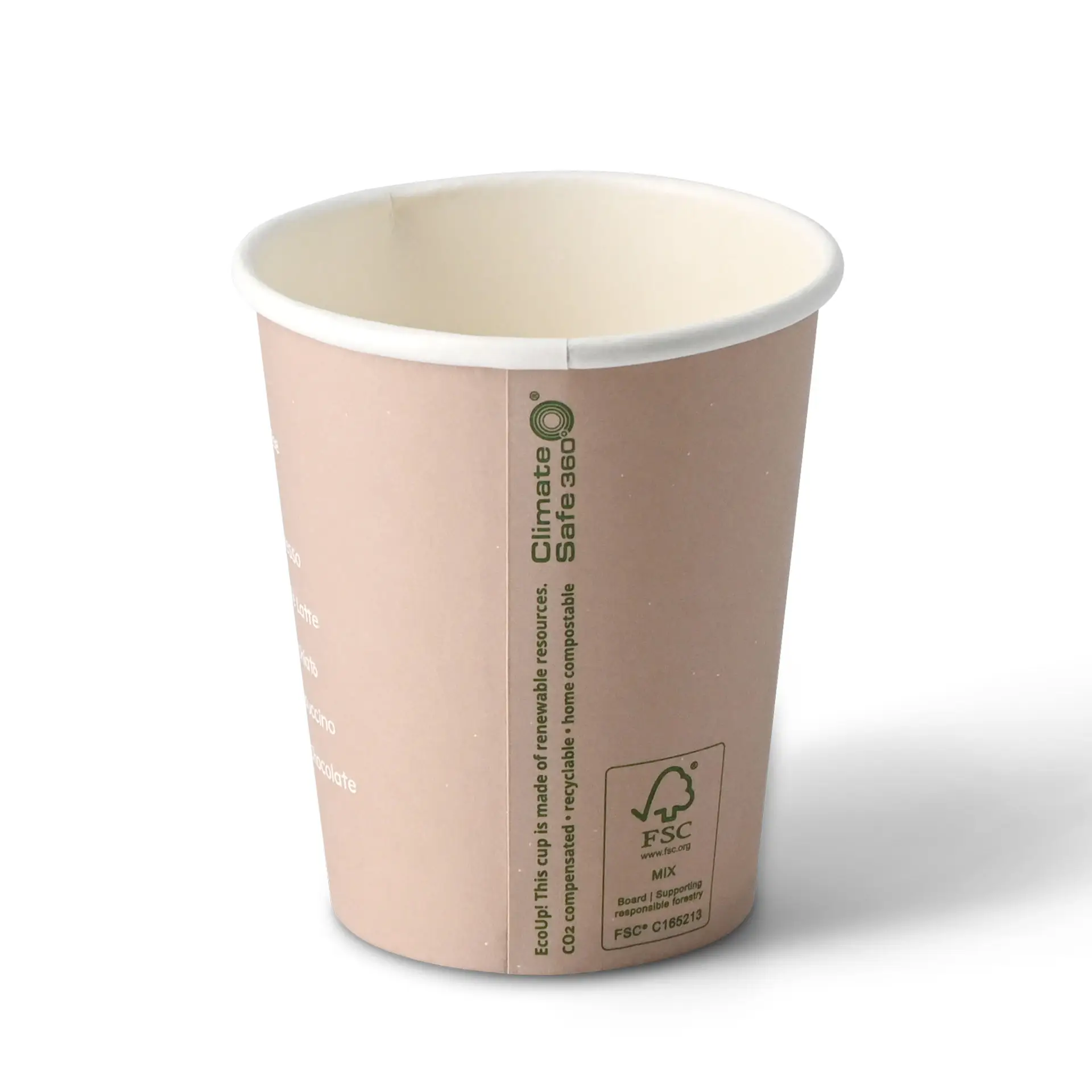 8 oz Paper cup printed with "Coffeebreak", Ø 80 mm, white