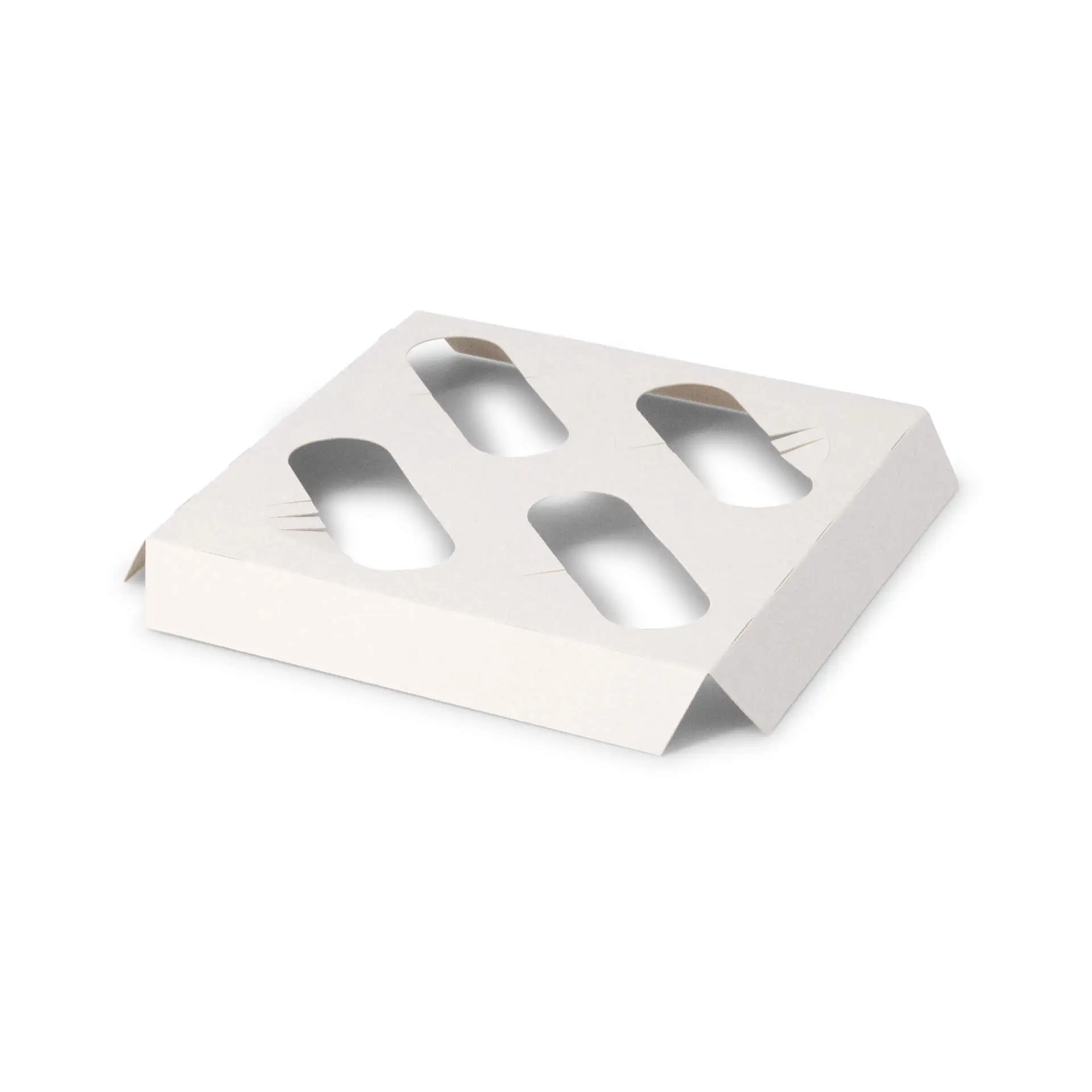 Insert range for cupcake boxes (4 pieces), white dre034971-einlagen-aus-karton-fuer-4er-cupcake-boxen-weiss-1