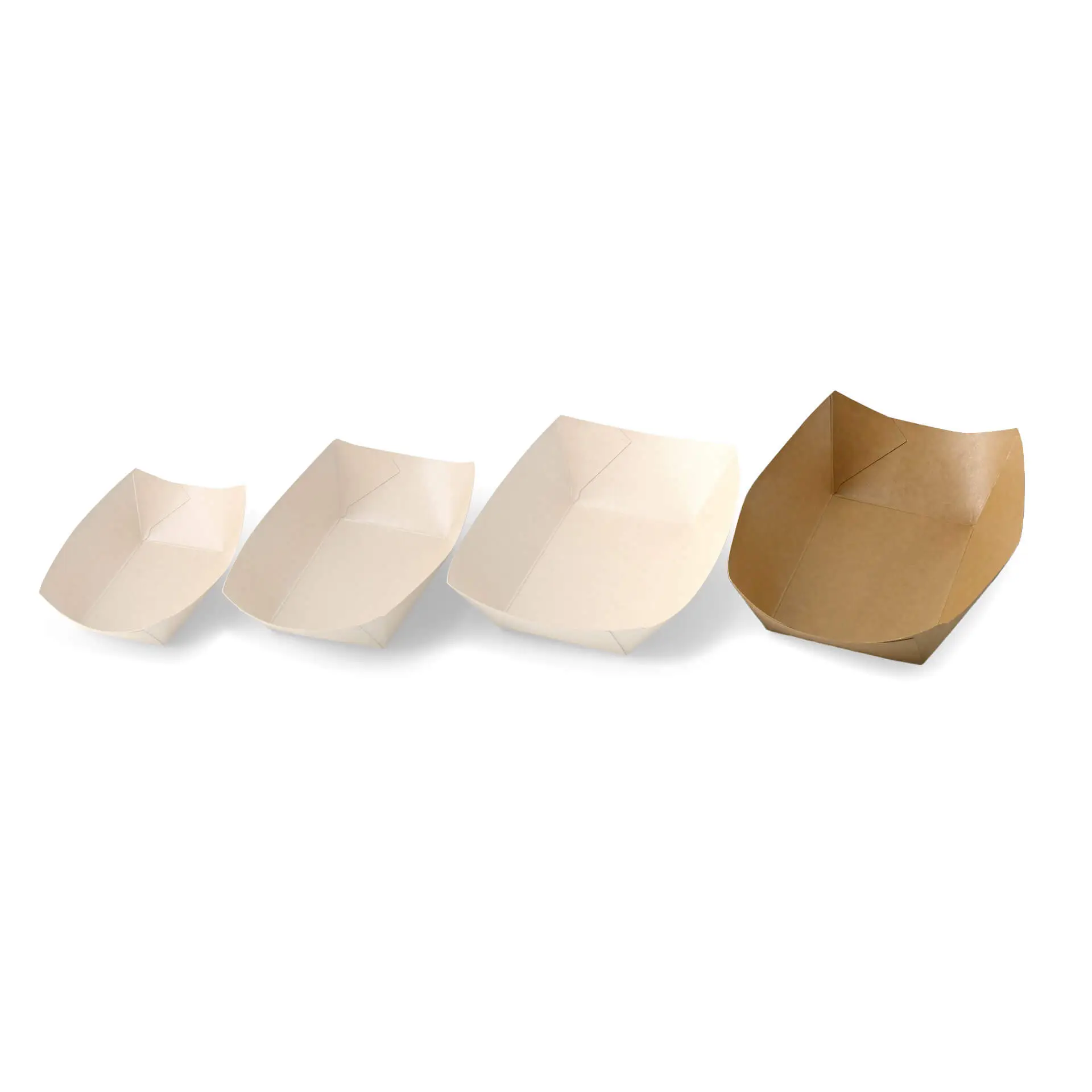 Cardboard Snack Tray 800 ml, 21,5 x 16 x 5 cm, brown