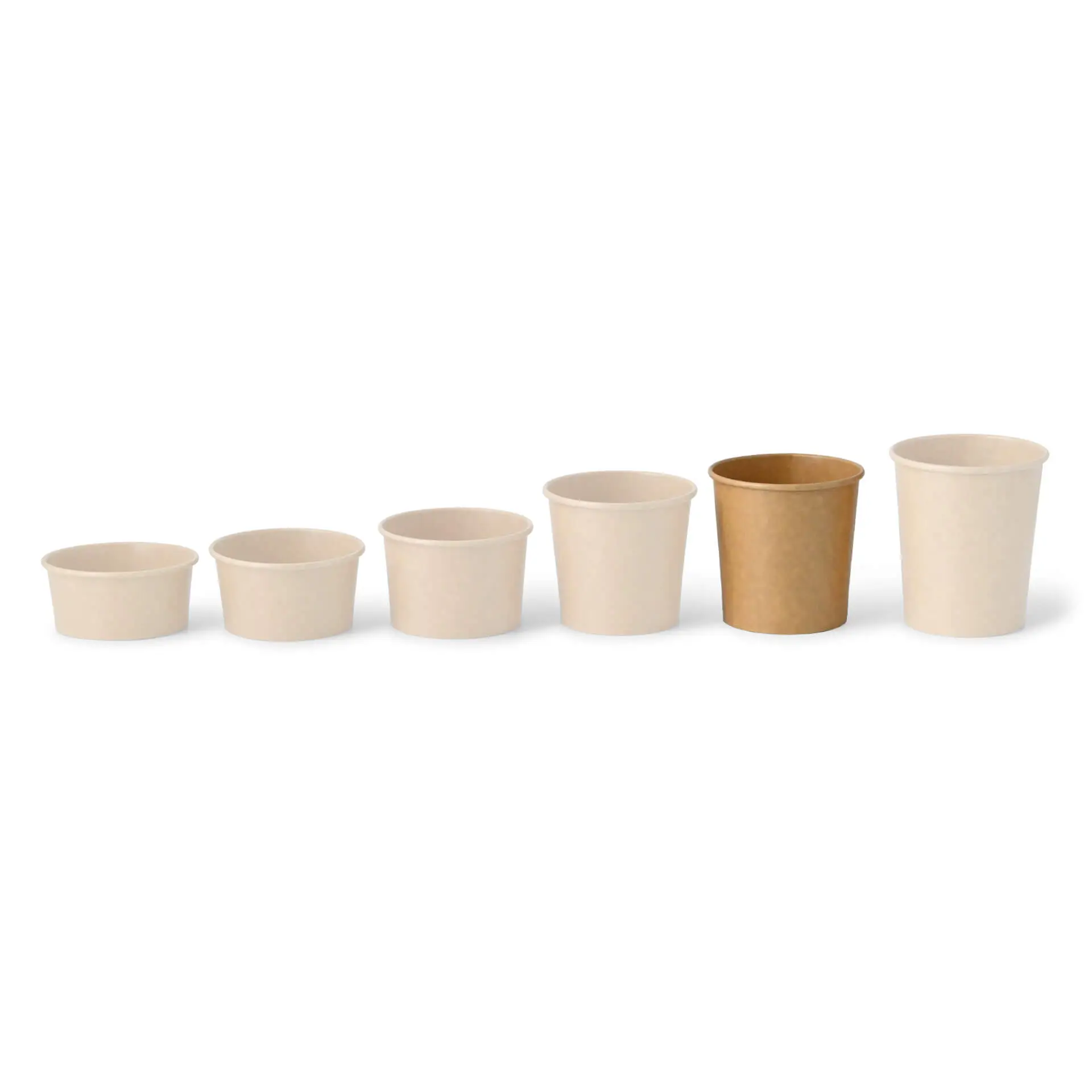 12 oz, max. 14 oz Paper Ice Cream Tubs XL, Ø 92 mm, brown