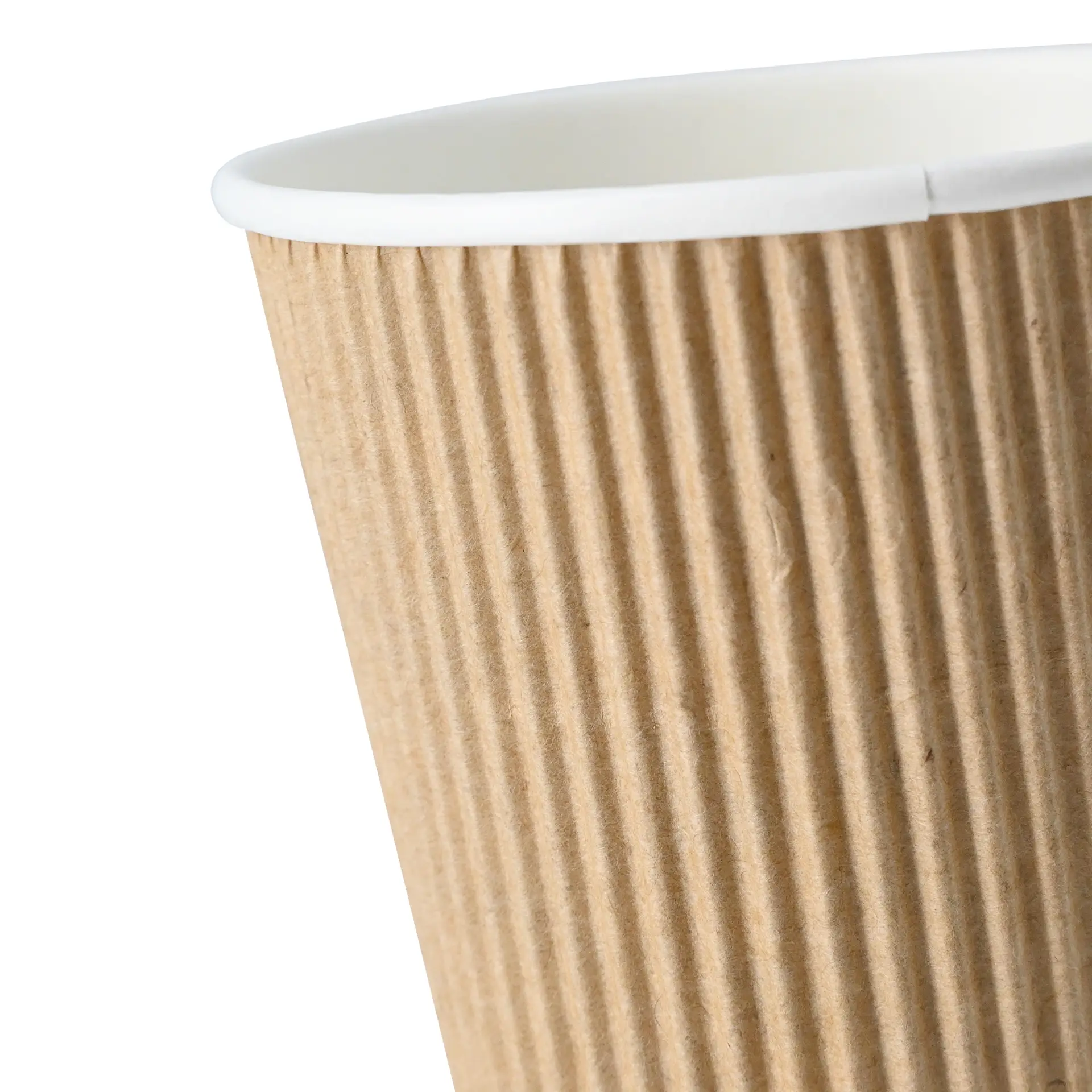 10 oz Takeaway coffee cups / Ripple cups, Ø 90 mm, kraft