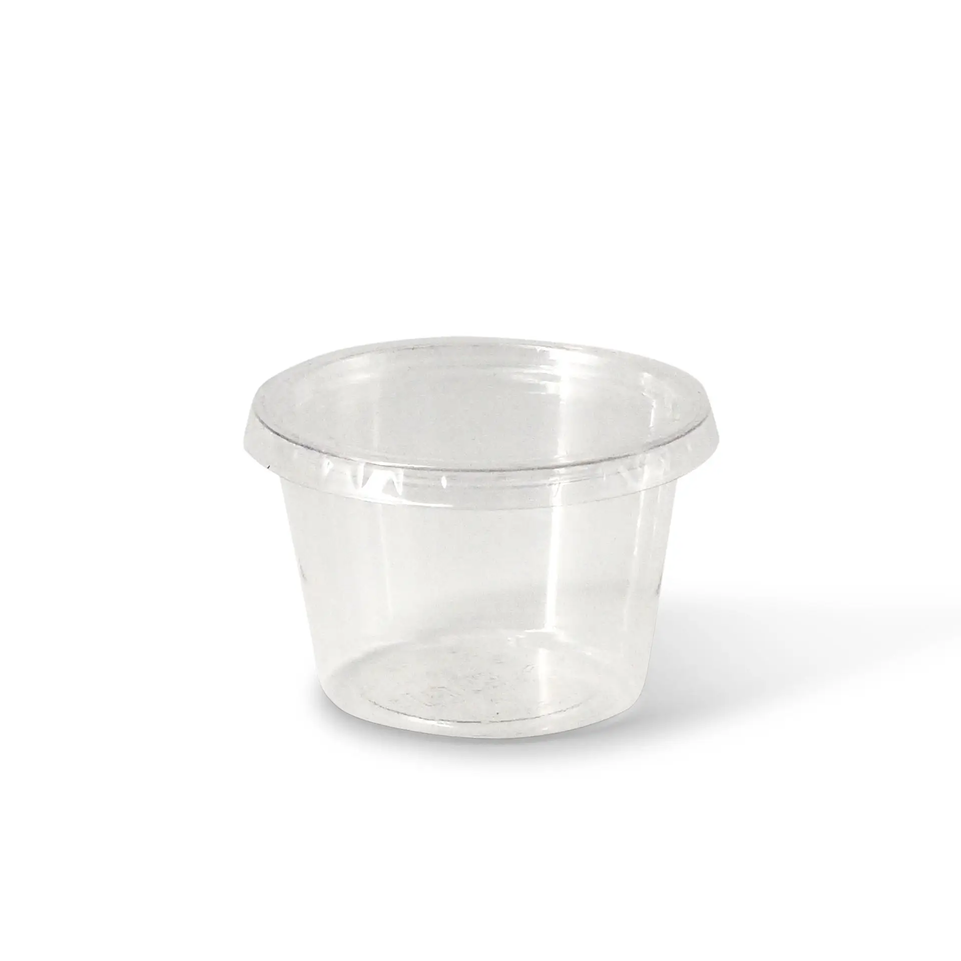 100 ml / 3.5 oz PLA portion cups, Ø 70 mm, clear, round dfc024801-portionsbecher-aus-pla-100-ml-70-mm-klar-rund-3