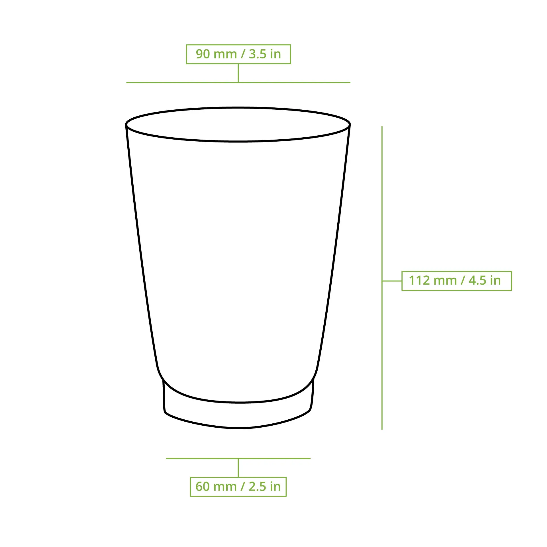 12 oz Takeaway coffee cups / Ripple cups, Ø 90 mm, kraft