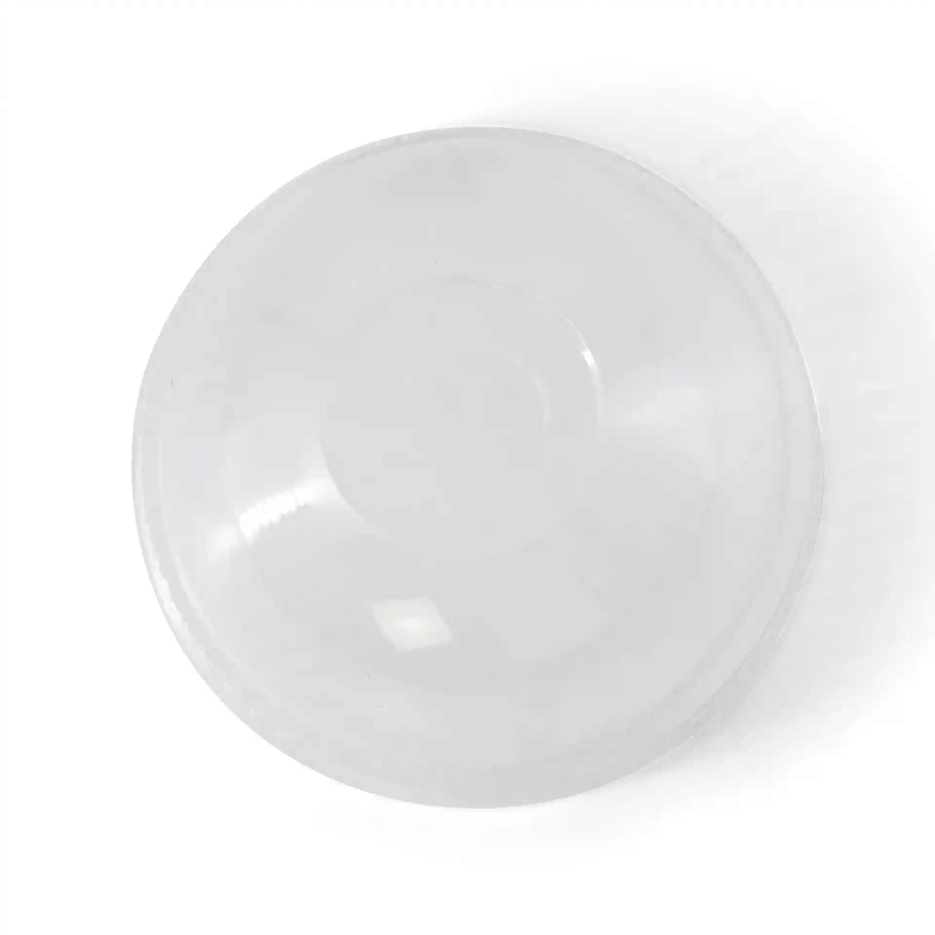 Clear PLA dome lid with a diameter of 95 mm and a straw hole, viewed from above.