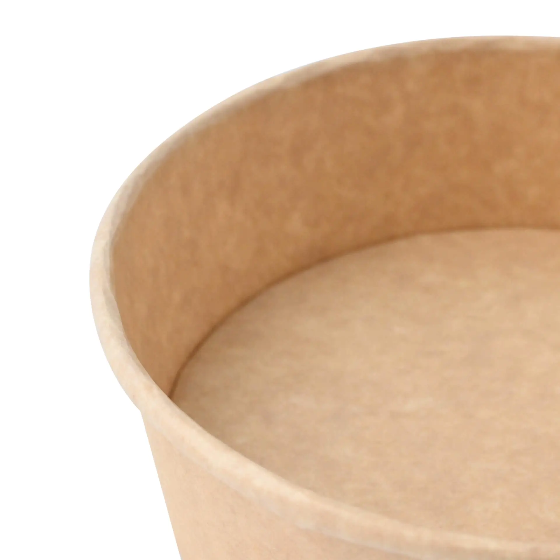 Paper bowls (coated) / Salad bowls 400 ml, Ø 150 mm, brown, round (650 ml max. volume)