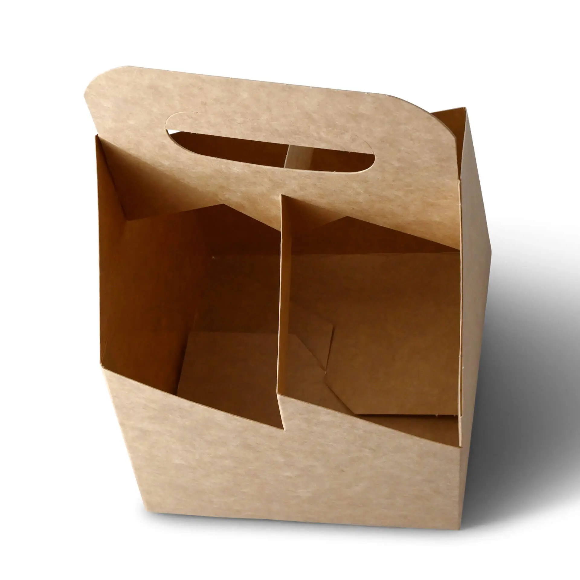 Bottle carrier (4-pack) made of cardboard, foldable