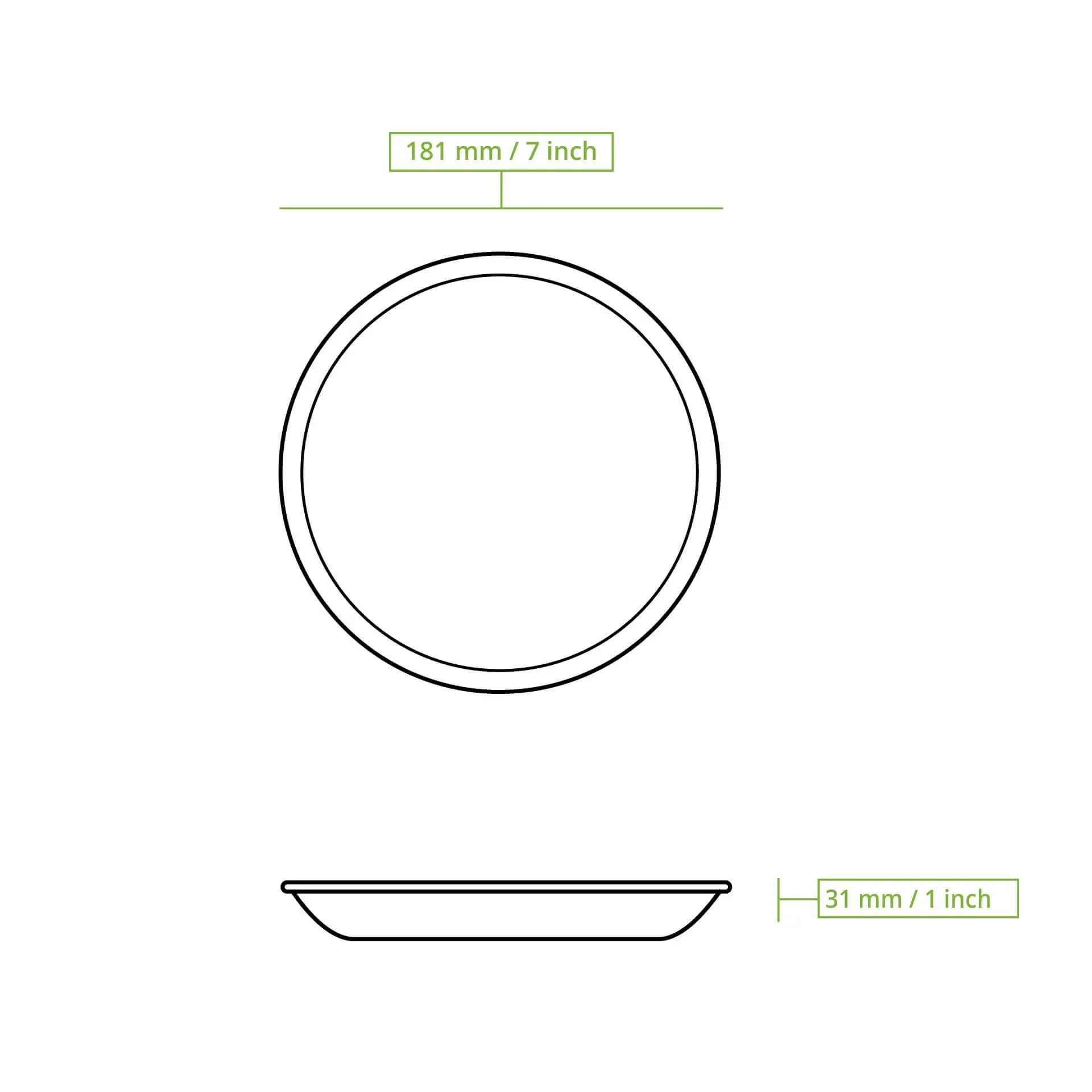 Palm leaf plates "Palmware®" Ø 18 cm, deep, round Palm leaf plates "Palmware®" Ø 18 cm, deep, round