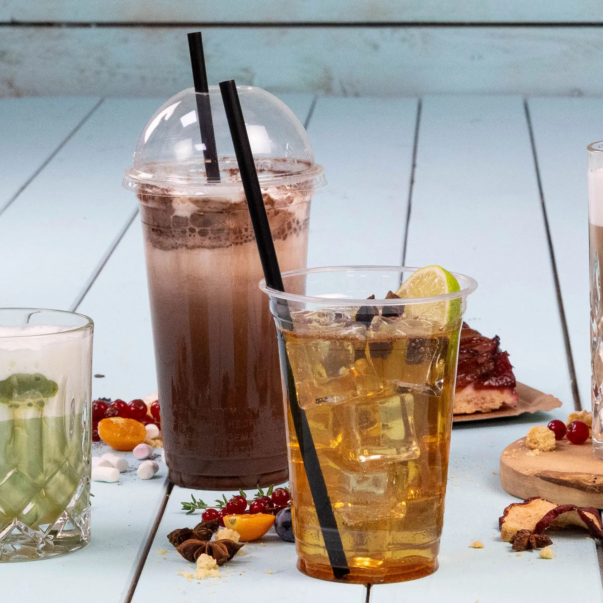 Reusable straws 22 cm, Ø 0.7 cm, black