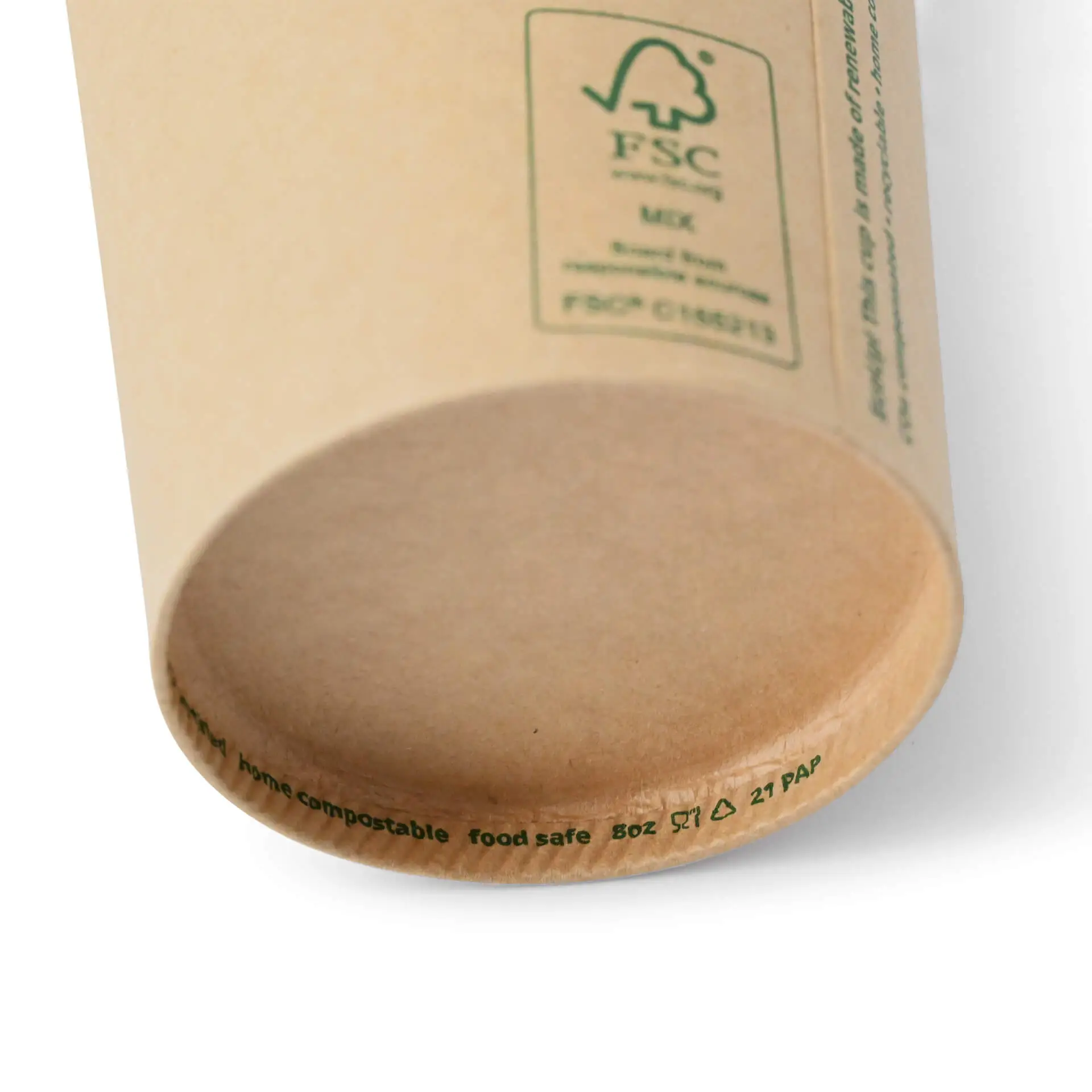 8 oz Paper cups single wall, Ø 80 mm, kraft dhd04512-pappbecher-200-ml-8-oz-80-mm-braun-3