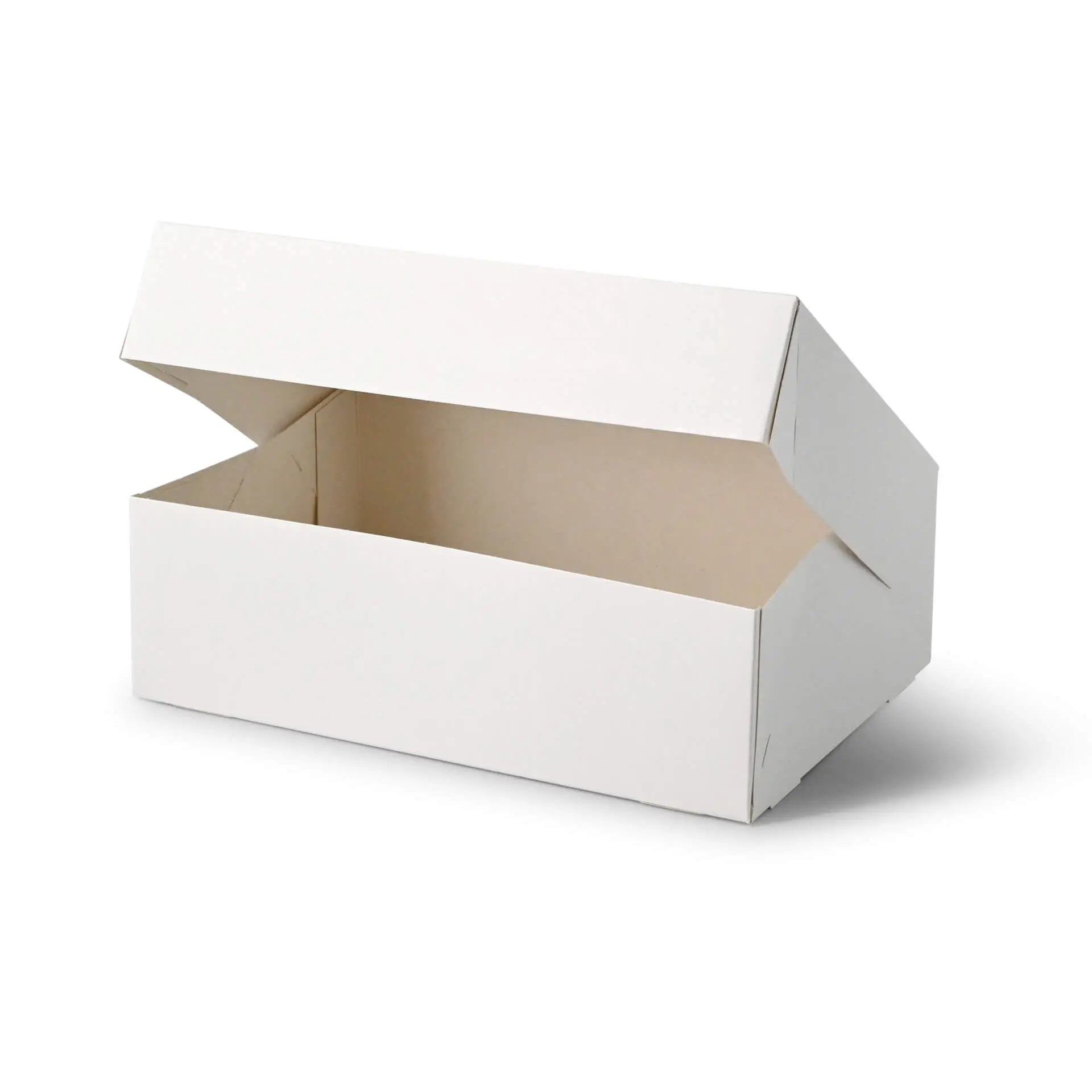 Cupcake boxes (6-pack), cellulose window, white