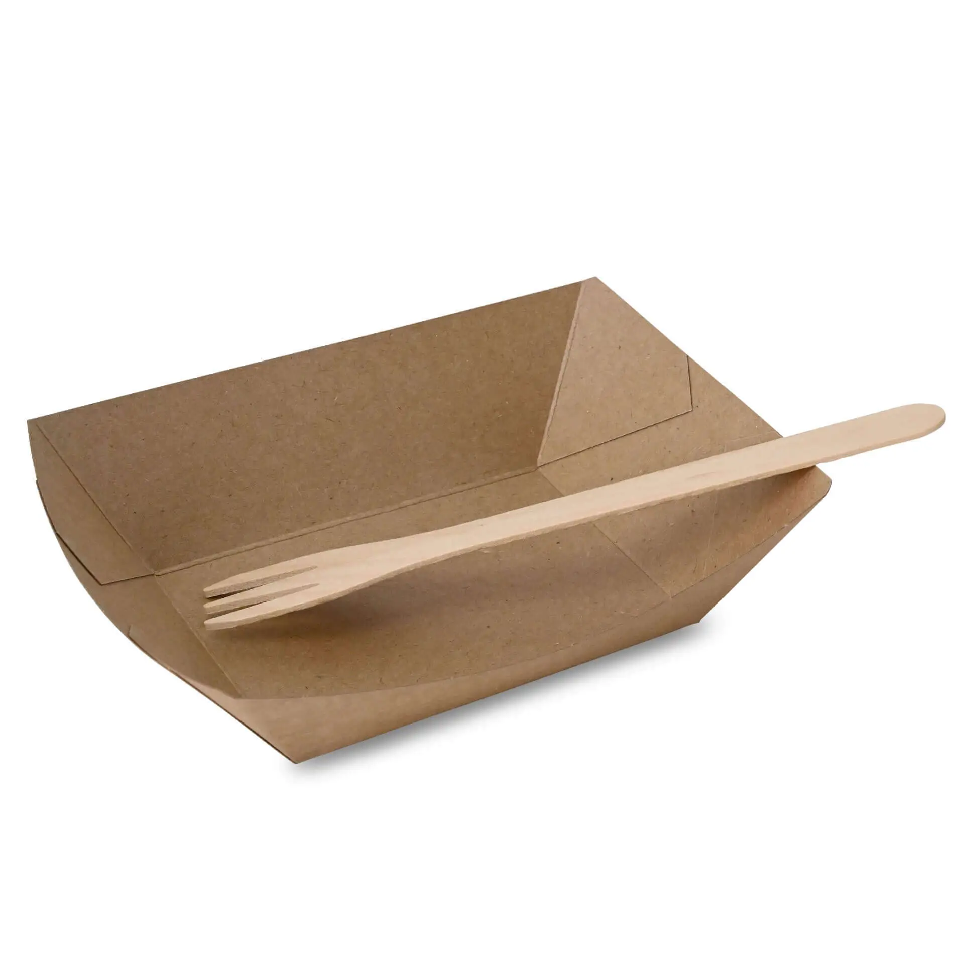 Premium Cardboard Food Tray 400 ml, brown, bio-coated dca06445-snackschalen-aus-karton-premium-400-ml-braun-bio-beschichtet-4