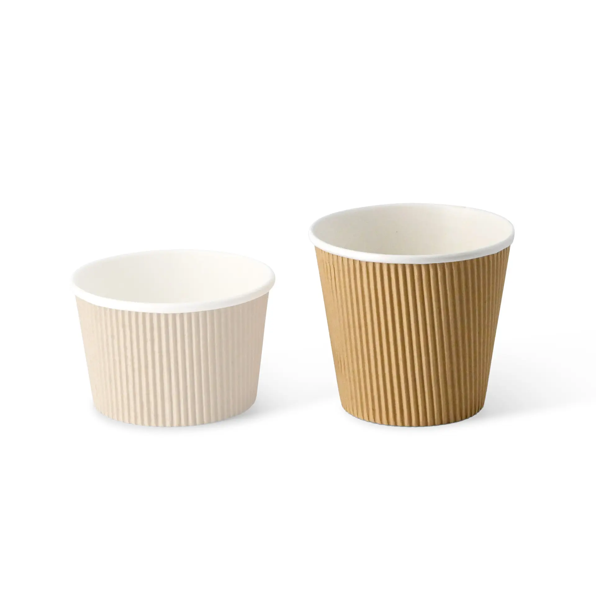 19 oz Ribbed Soup cups (eco-friendly coating), Ø 116 mm, kraft