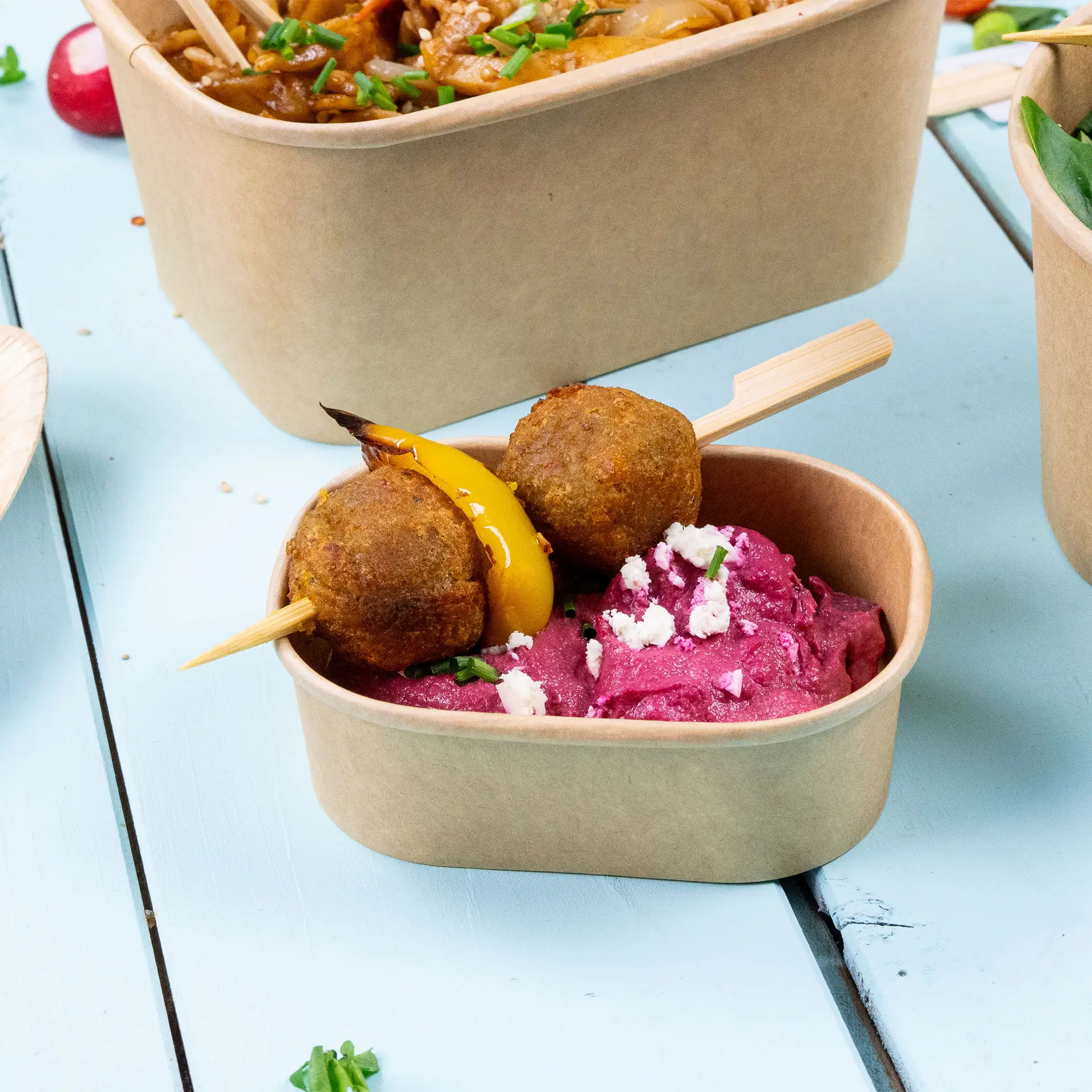 Food containers 150 ml, 11 x 8 x 3.5 cm, kraft, rectangular dfc01604-verpackungsbecher-150-ml-11-x-8-x-35-cm-braun-rechteckig-5