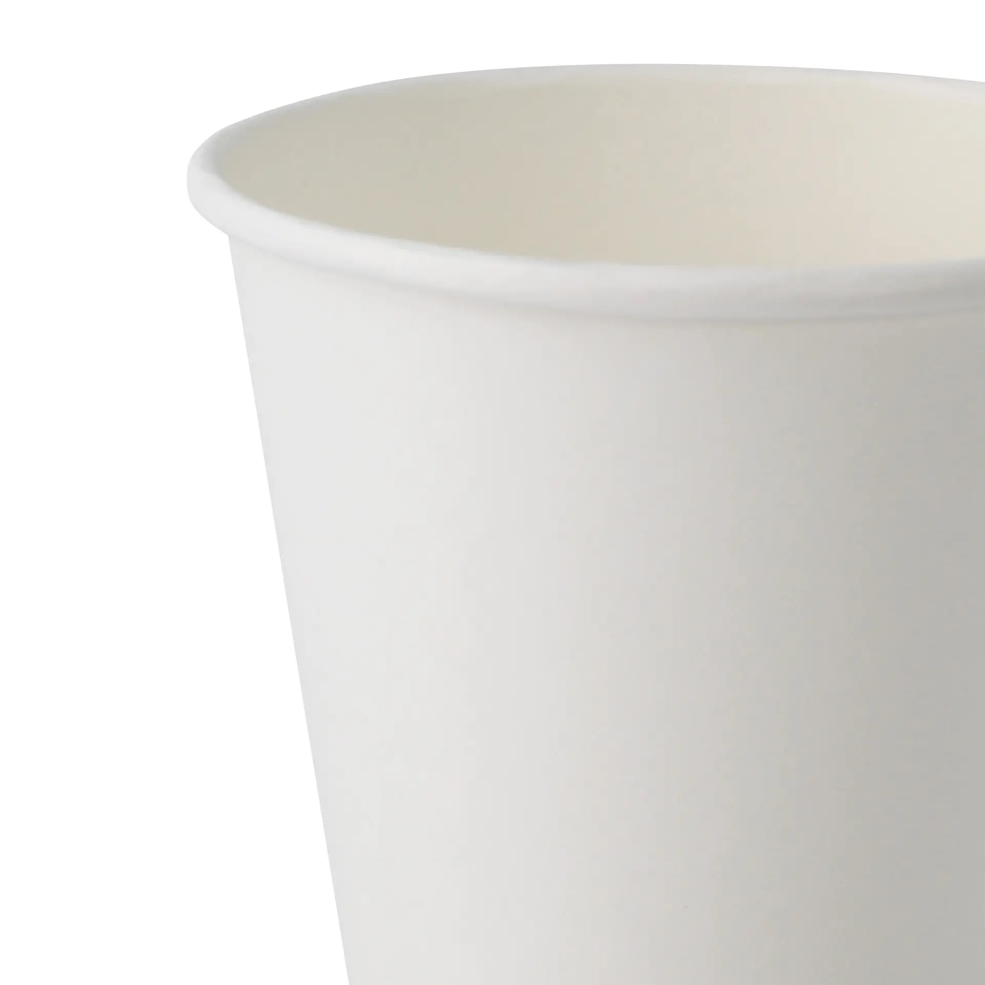 Paper cup 250 ml / 10 oz, Ø 90 mm, single wall, white, PLA-coated
